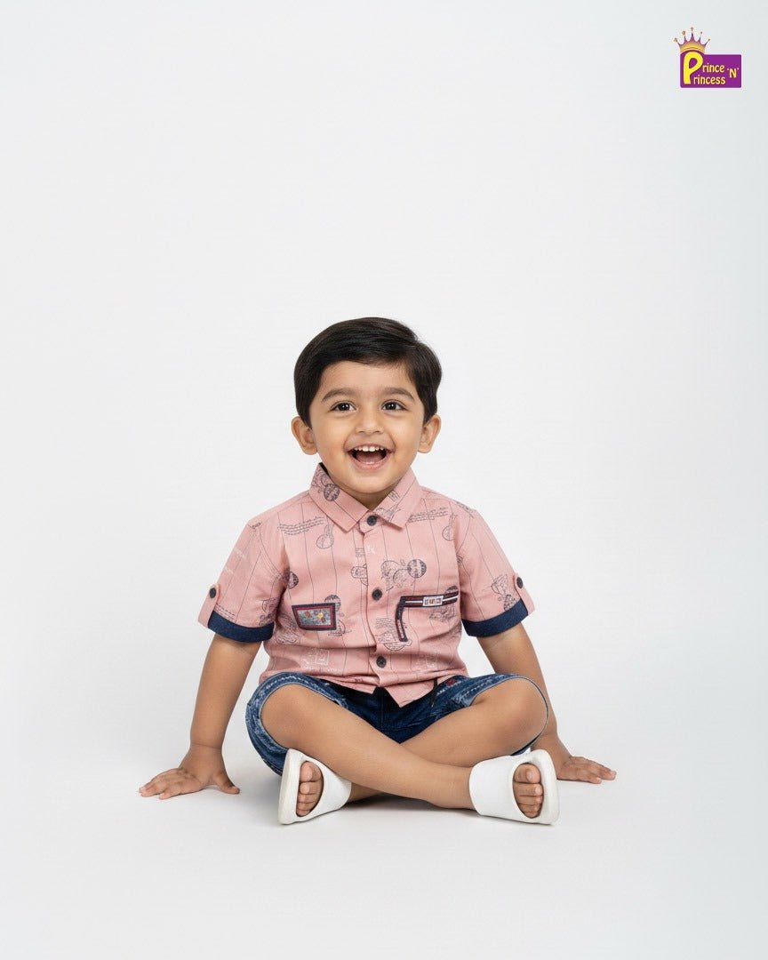 Kids Printed half Sleeve shirt ST216 - Prince N Princess