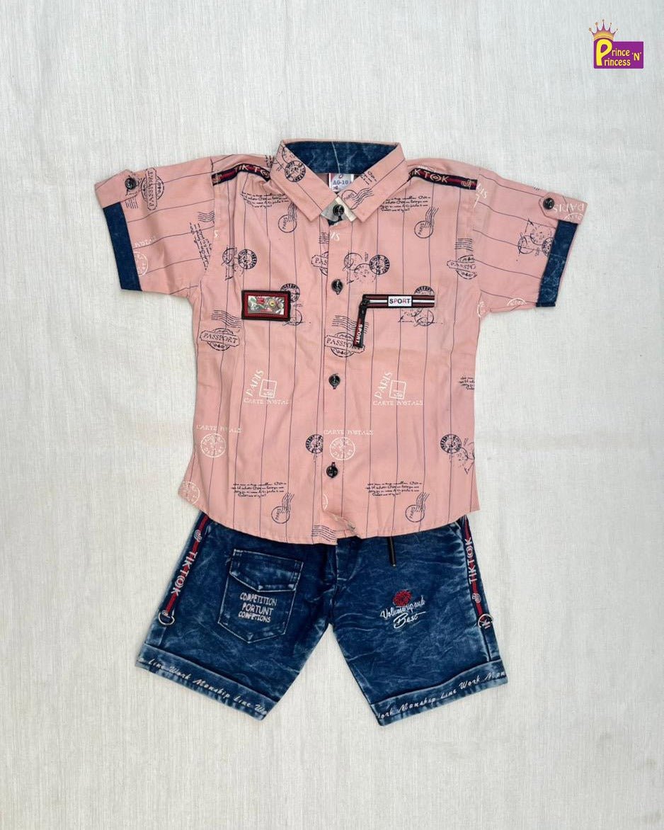 Kids Printed half Sleeve shirt ST216 - Prince N Princess