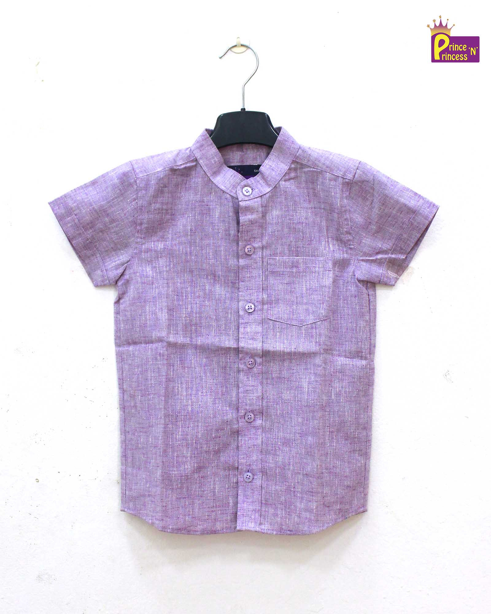 Kids Purple Cotton Shirt ST101 - Prince N Princess