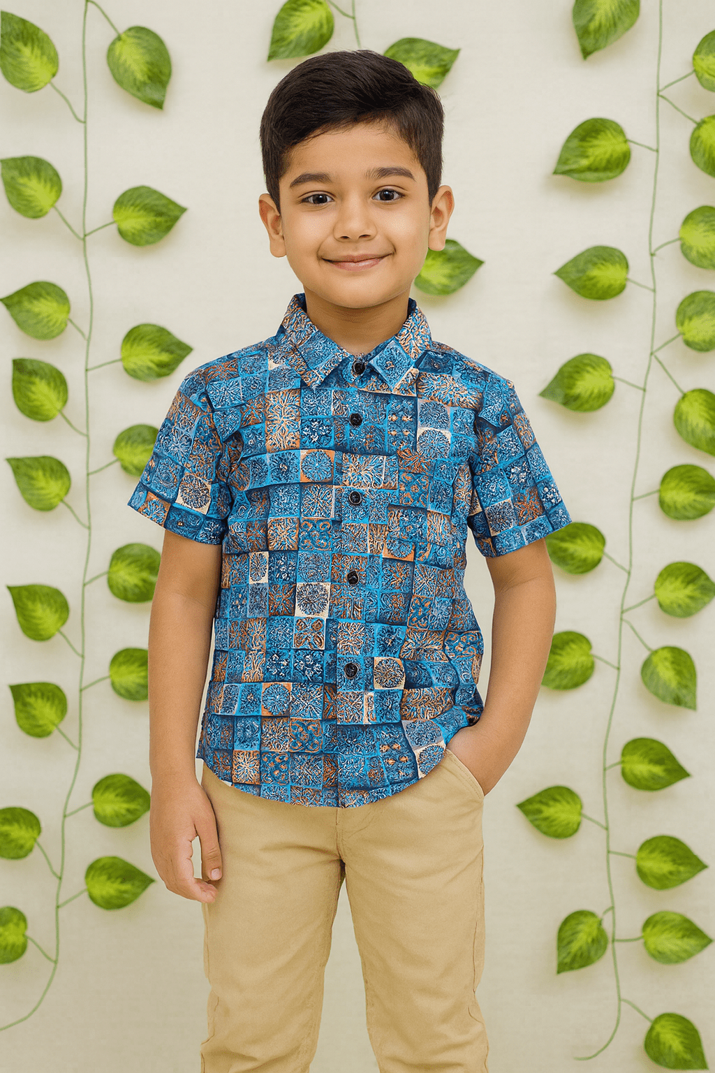 Kids Rama Blue Trendy shirt ST207 - Prince N Princess