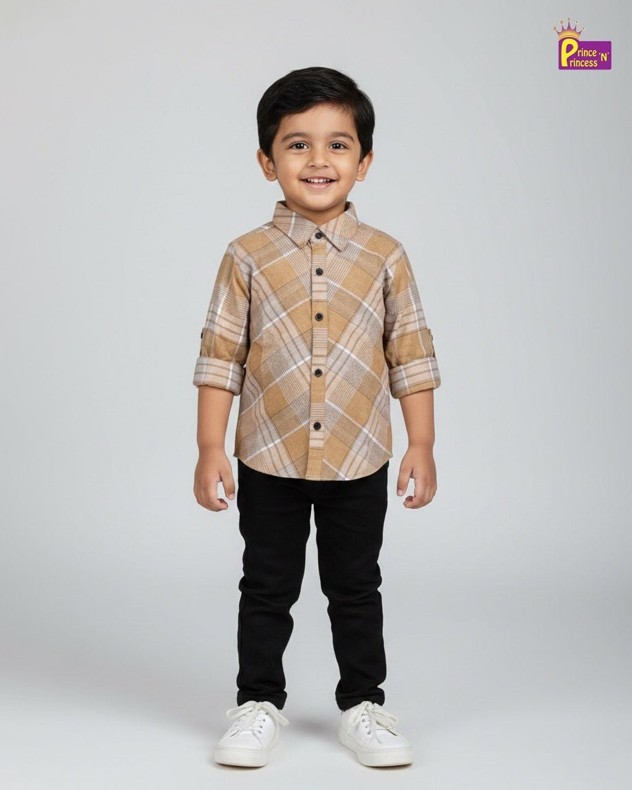 Kids Sandal Cotton Shirt ST215 - Prince N Princess