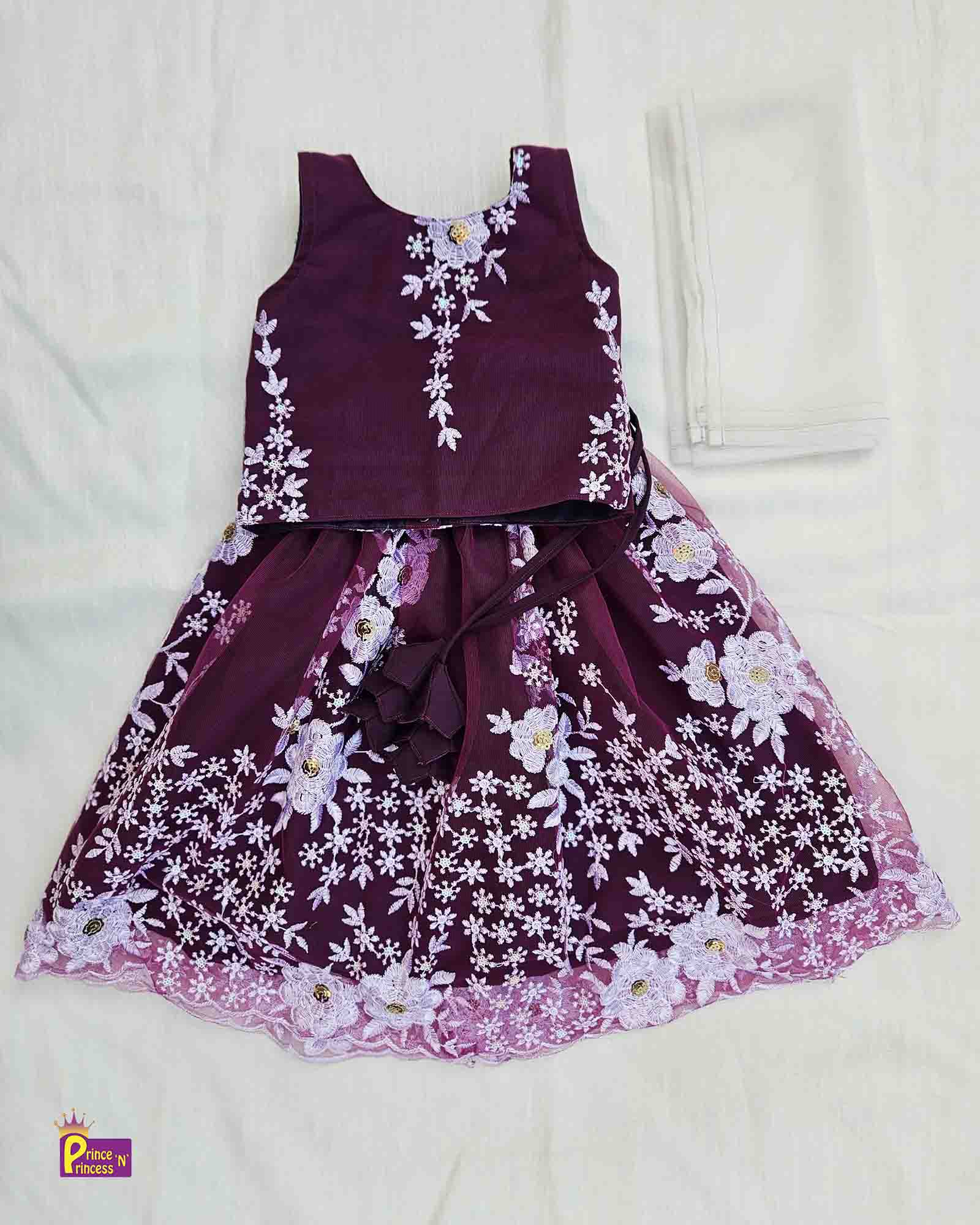 Kids Whine  emproidery  ethnic Lehenga Choli LC223 Prince N Princess