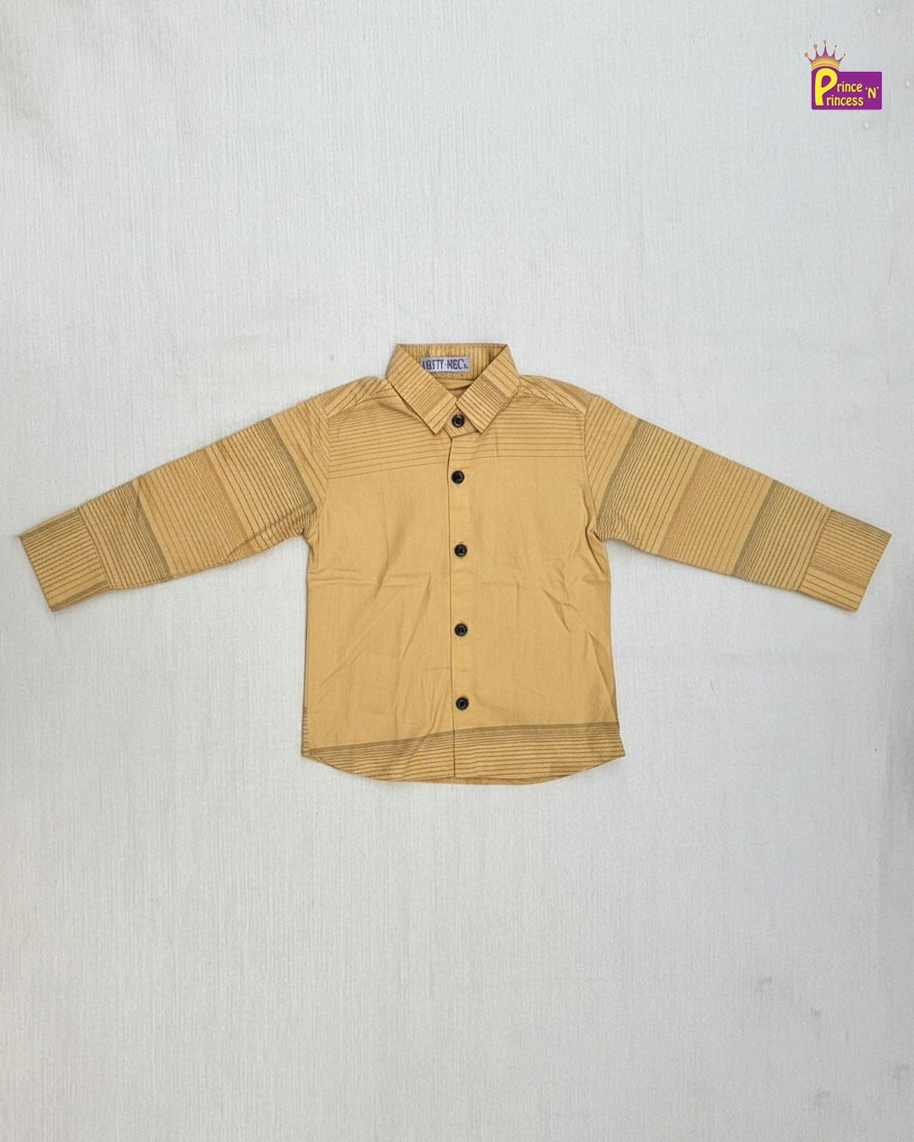Kids Yellow Cotton Shirt ST214 - Prince N Princess