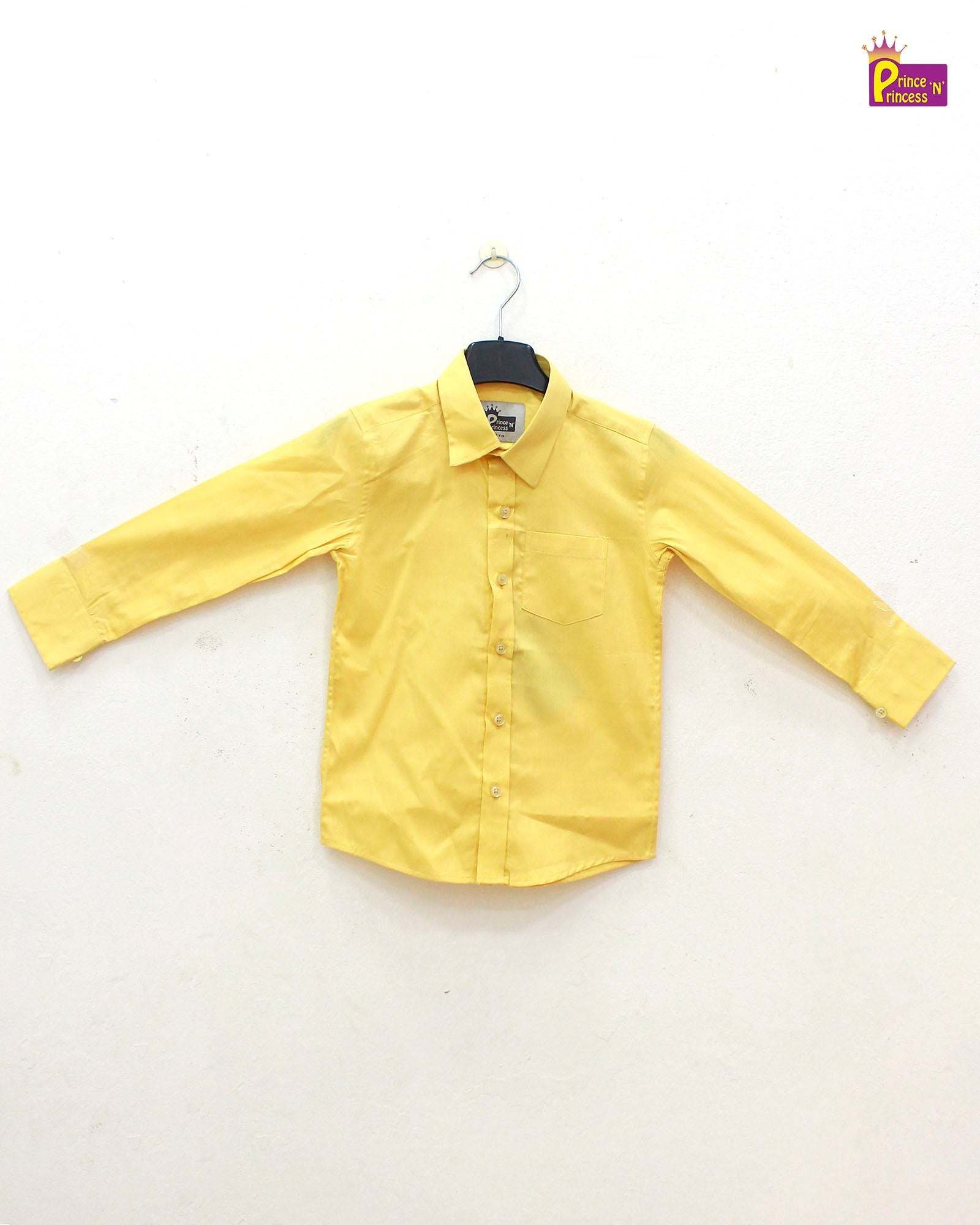 Kids Yellow Full Sleeve shirt ST141 - Prince N Princess