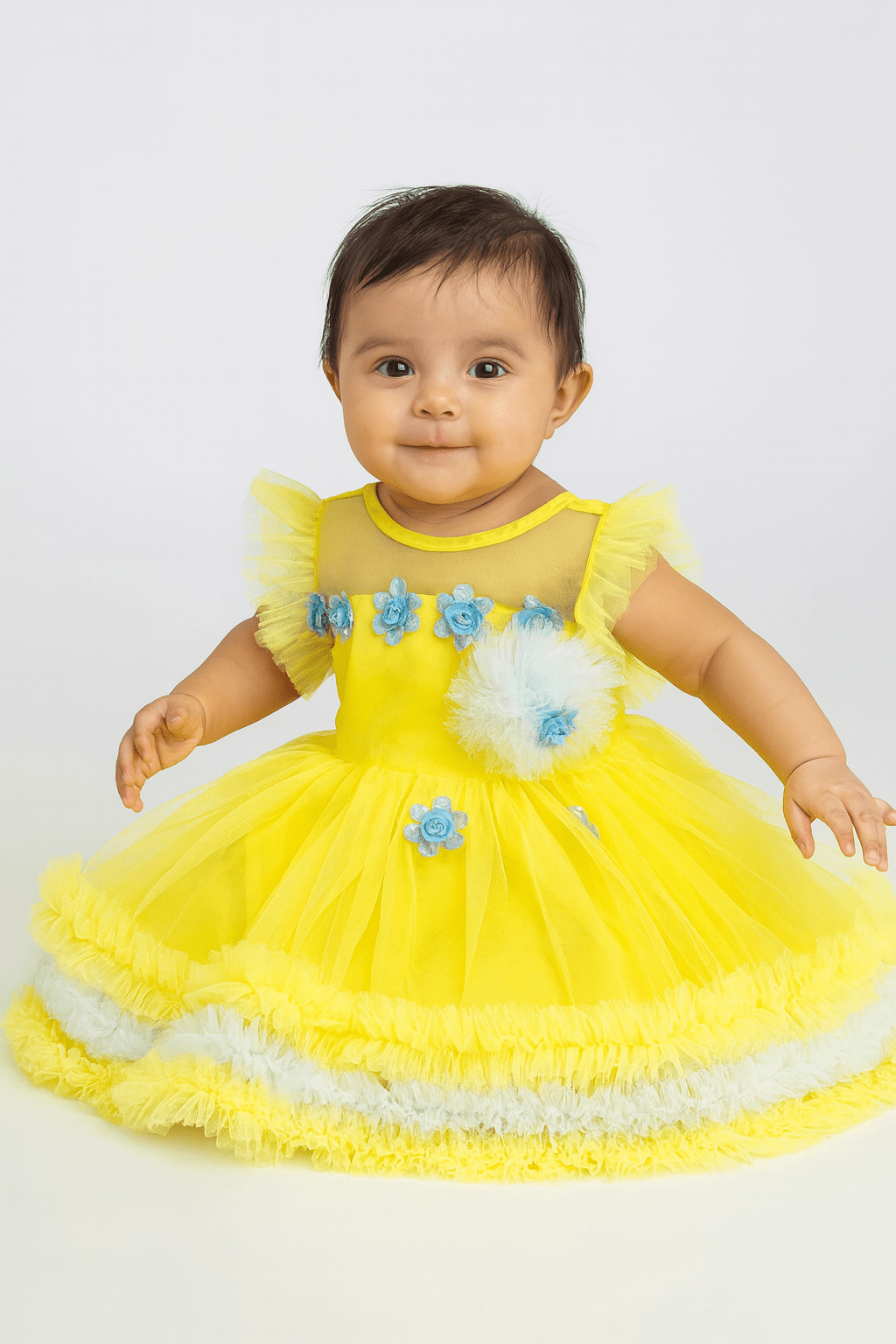 Kids Yellow Prince N Princess Party Gown BG033 - Prince N Princess