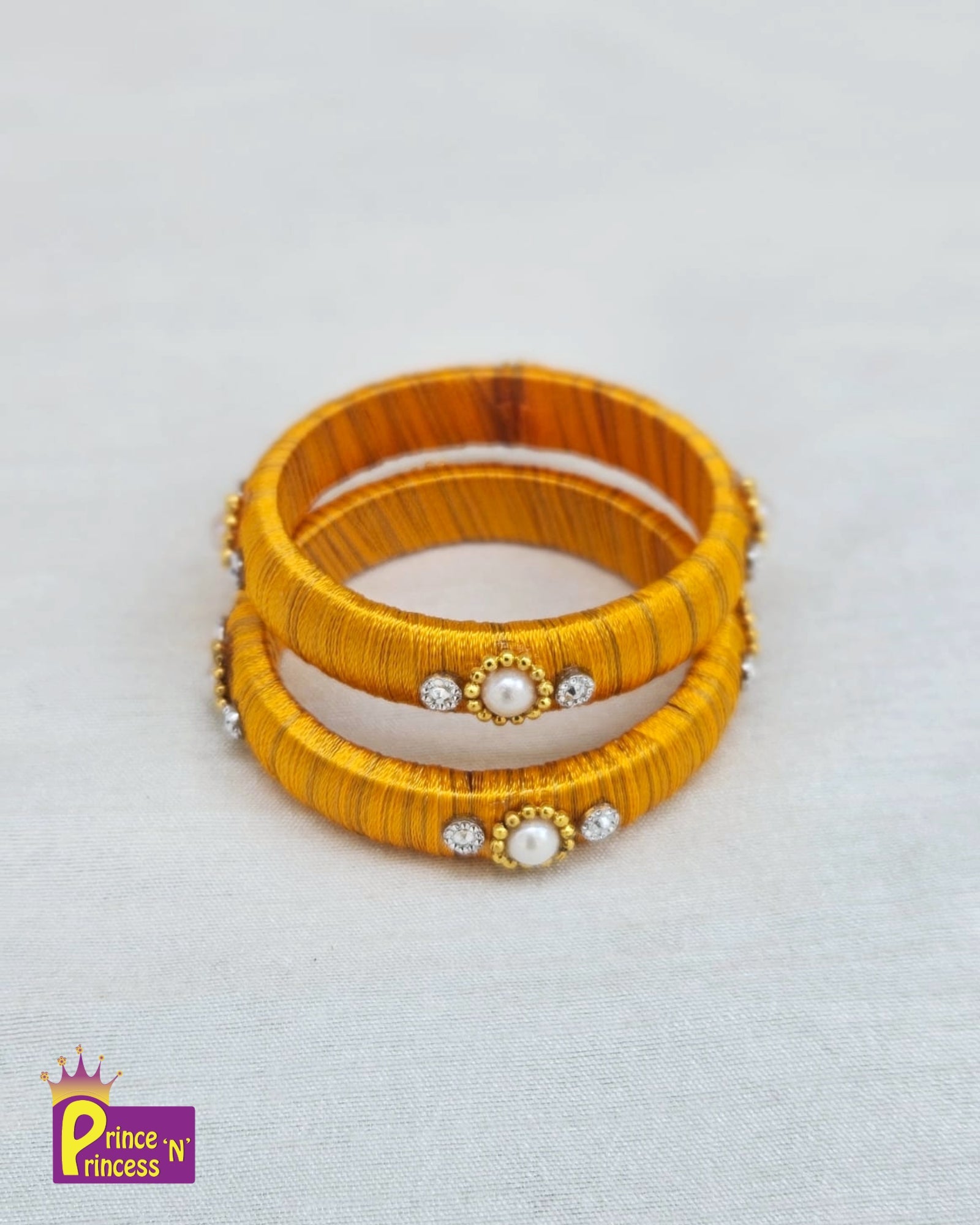Kids Yellow thread Bangles BA006 - Prince N Princess