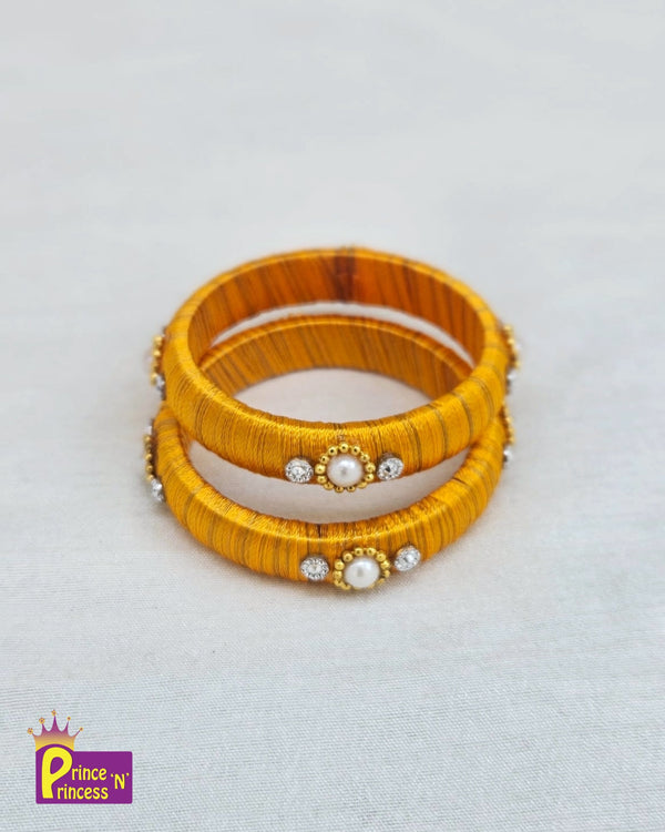 Kids Yellow thread Bangles BA006 - Prince N Princess