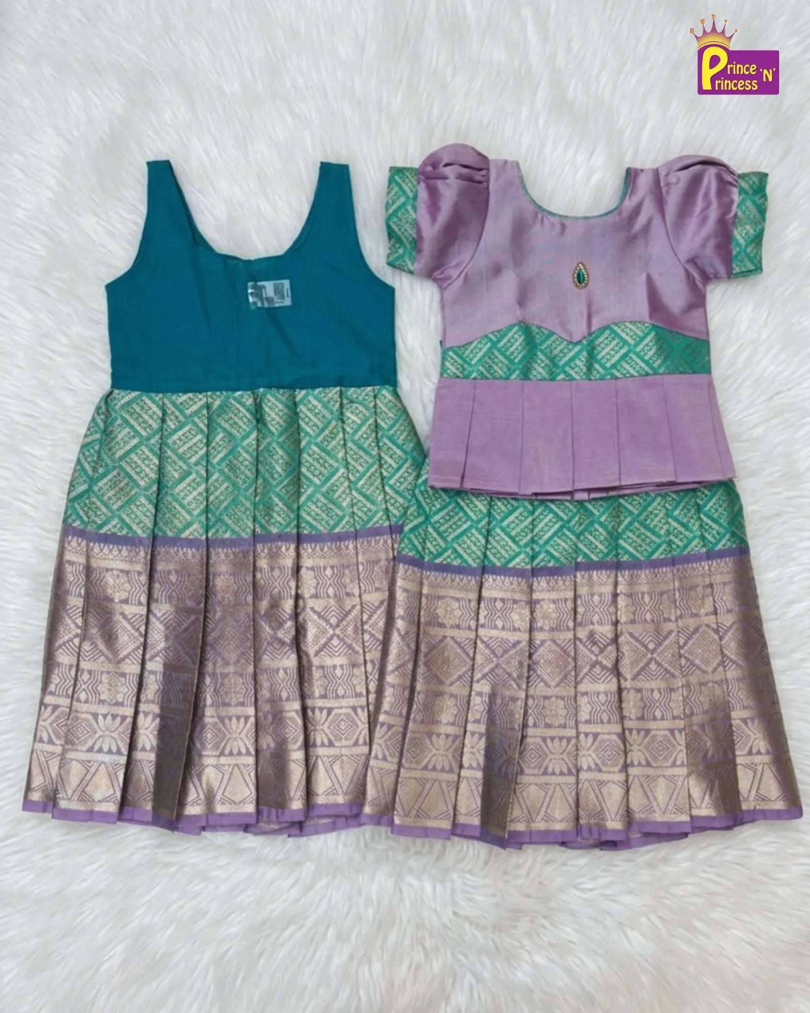 Luxury Baby Girl Birthday & Naming Ceremony Royal Moments GiftBox (0 - 1 Year Ethnic Wear) GB - GT004 - Prince N Princess