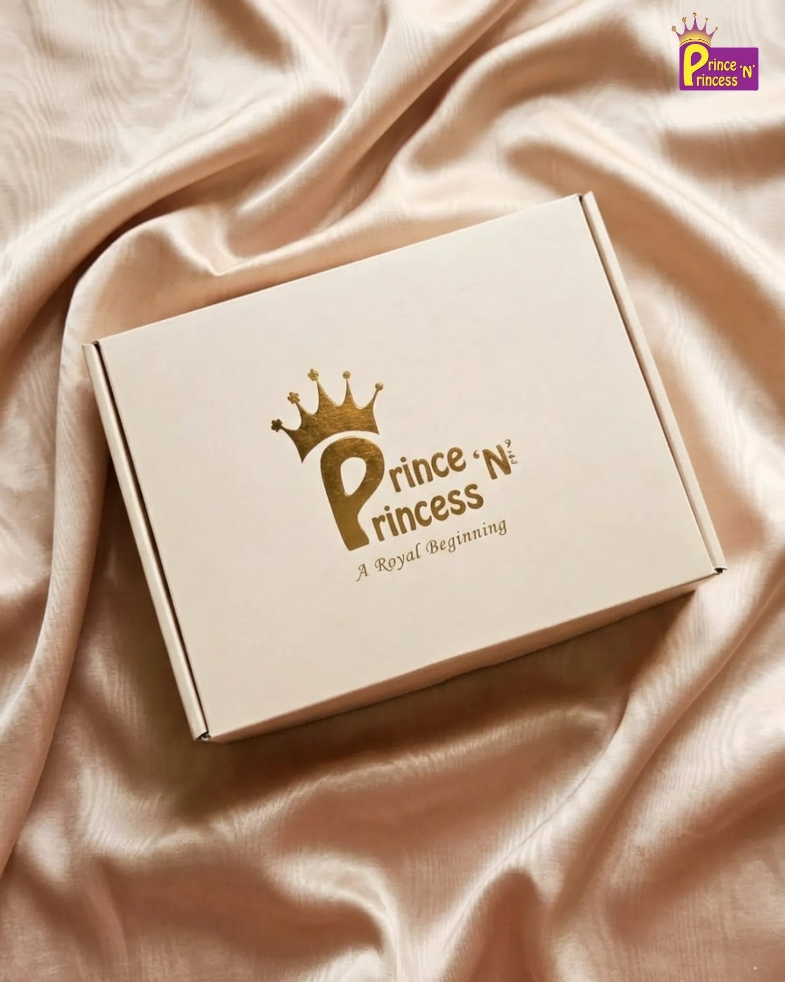 Luxury Baby Girl Birthday & Naming Ceremony Royal Moments GiftBox (0 - 1 Year Ethnic Wear) GB - GT004 - Prince N Princess