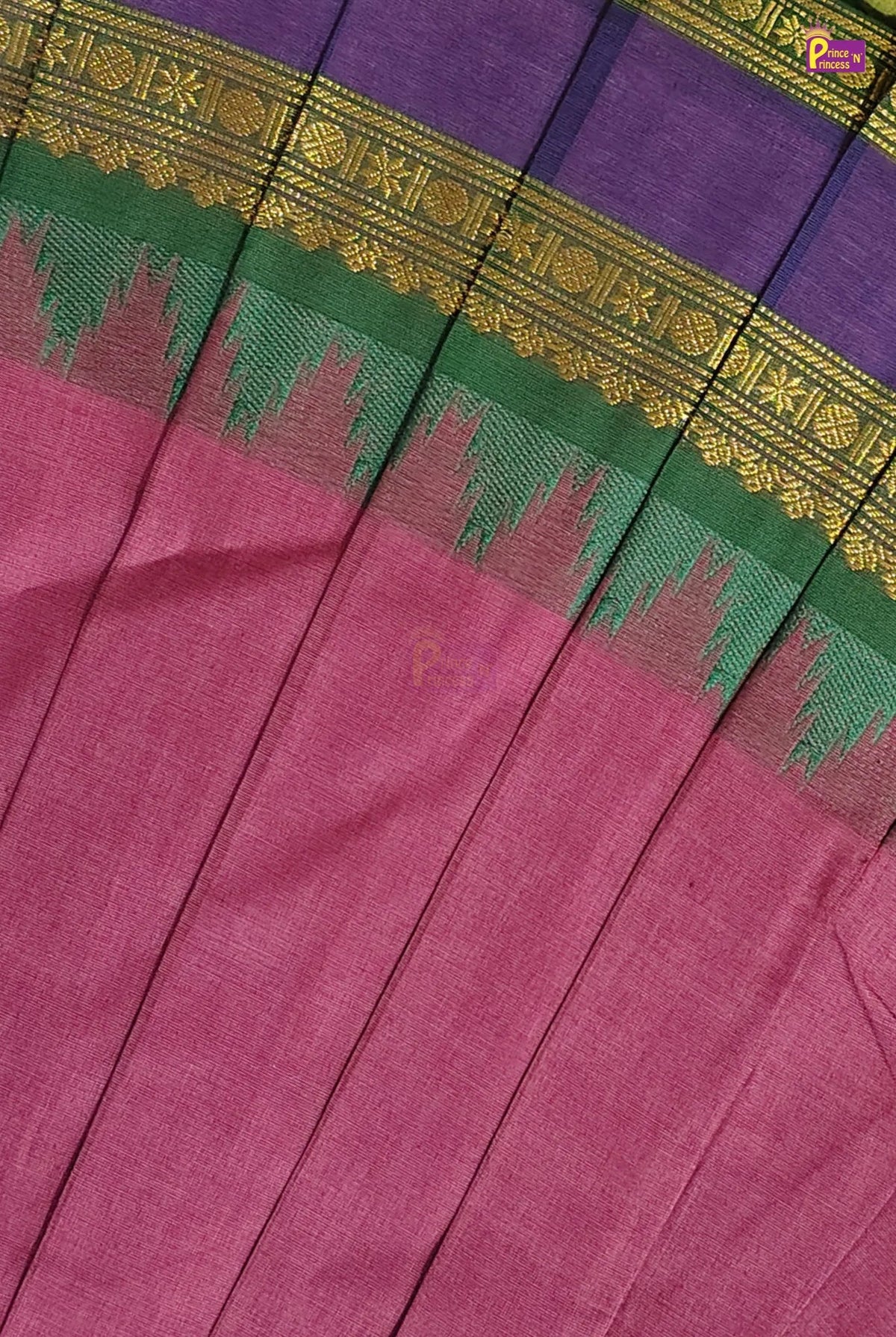 Mother Daughter Combo | Chettinad Cotton Saree & Your Baby Outfit (Read Description) - MDC003 for kids festival wear