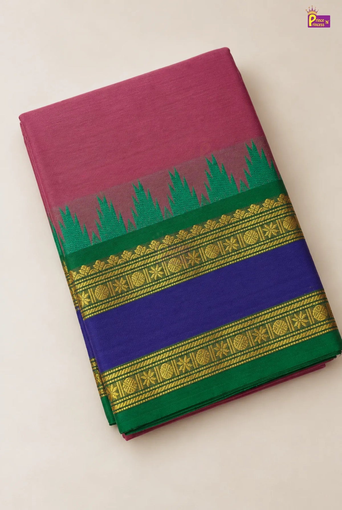 Mother Daughter Combo | Chettinad Cotton Saree & Your Baby Outfit (Read Description) - MDC003 for kids festival wear