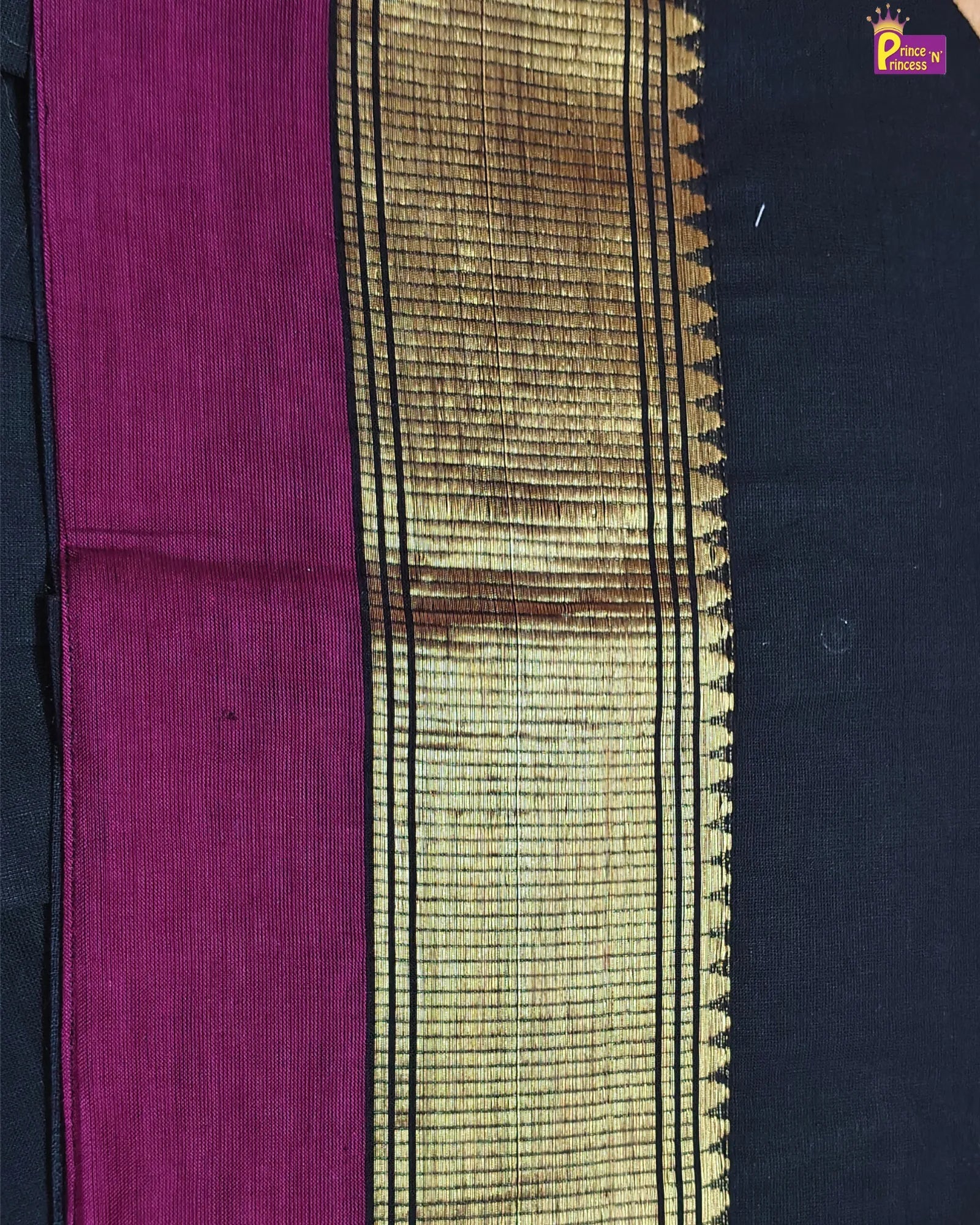 Shop black Chettinad cotton pattu pavadai for girls. Breathable traditional kids ethnic wear perfect for festivals and functions.