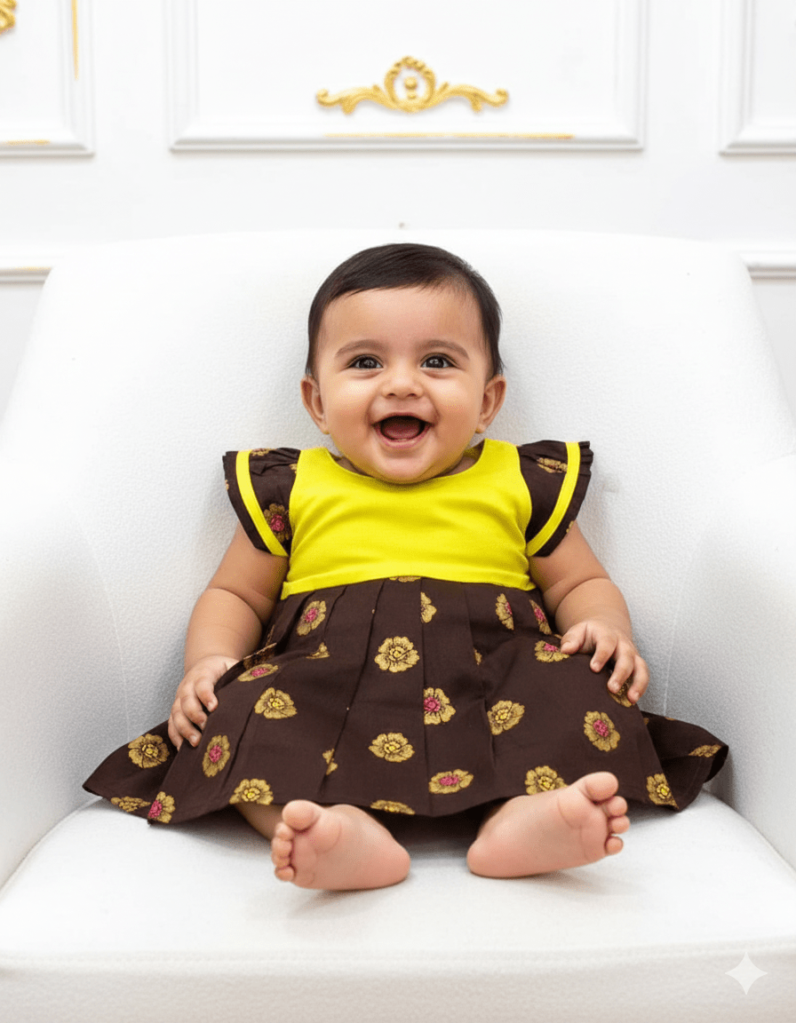 New born Blue Green Raw Silk Frock LF1465 - Prince N Princess