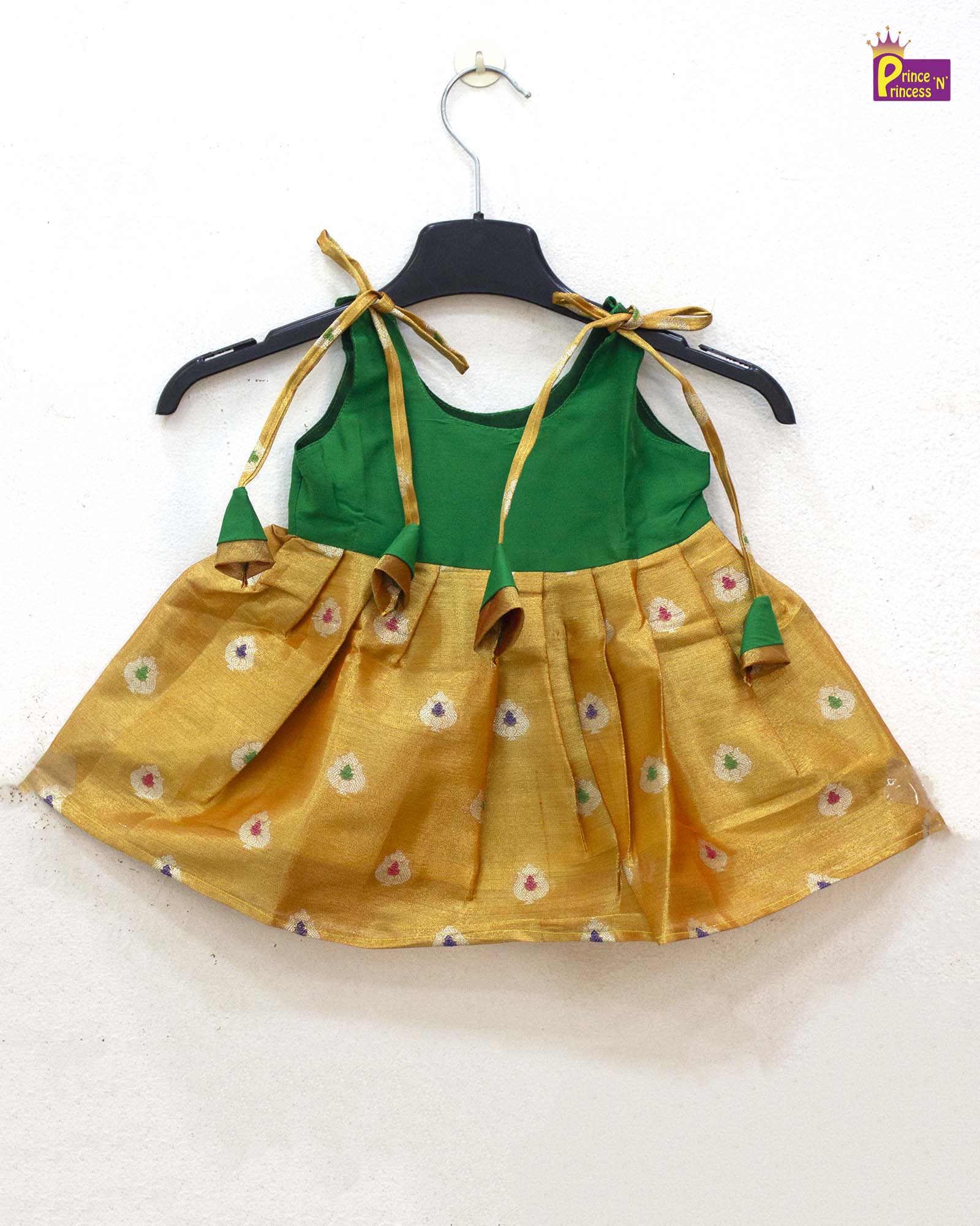 New Born Green Orange Lakshana Frock LF1429 - Prince N Princess