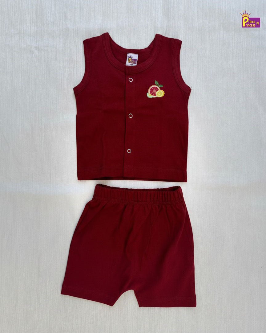 New Born Jabla Maroon - Unisex JB147 - Prince N Princess