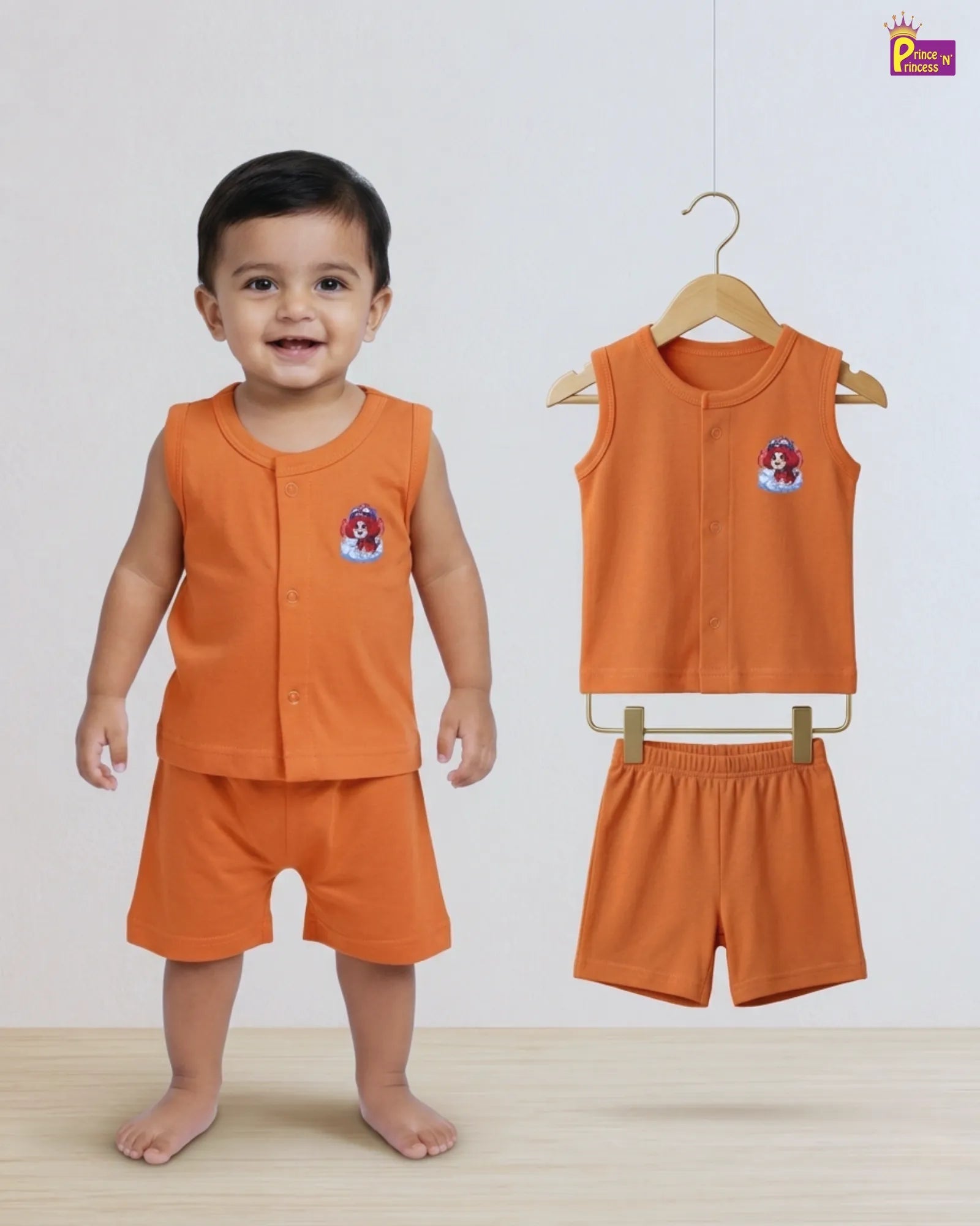 New Born Jabla Peach Orange - Unisex JB114 - Prince N Princess