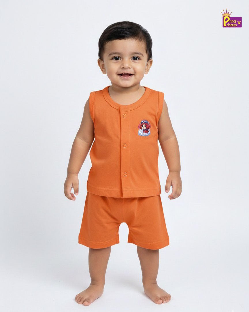 New Born Jabla Peach Orange - Unisex JB114 - Prince N Princess