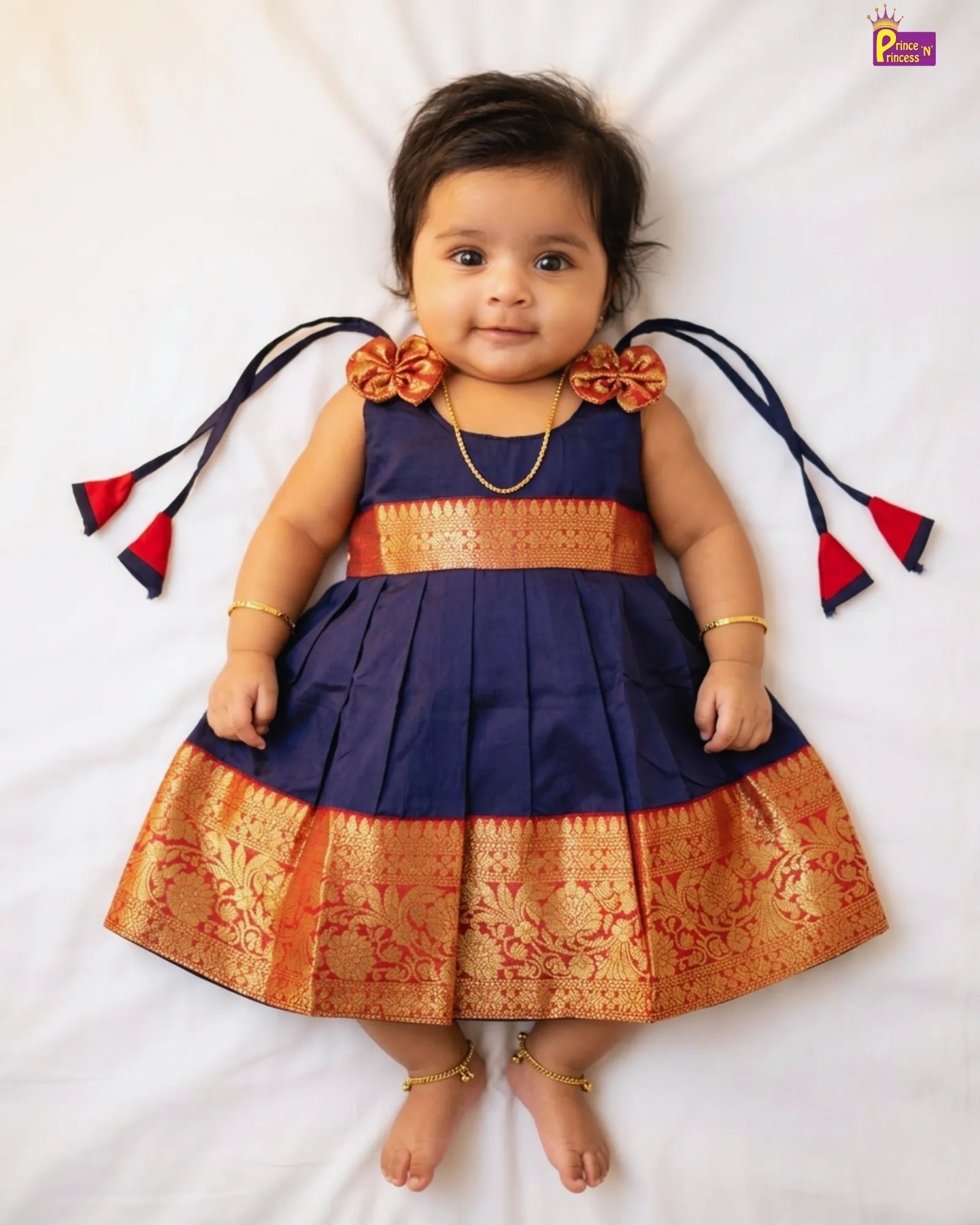 newborn banarasi pattufrock collection only at princenprincess