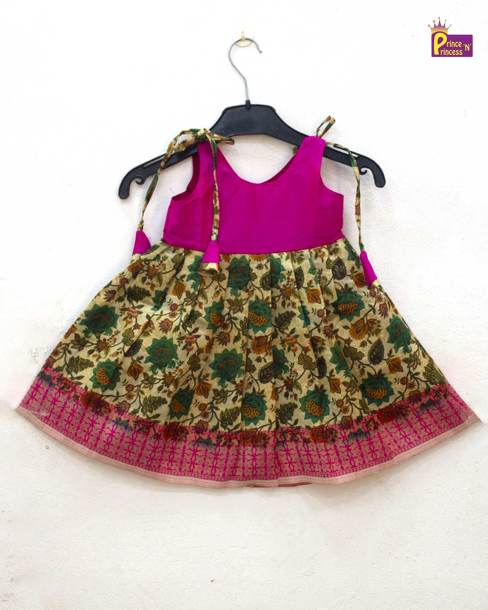 New born Pink Knot Frock LF1404 - Prince N Princess