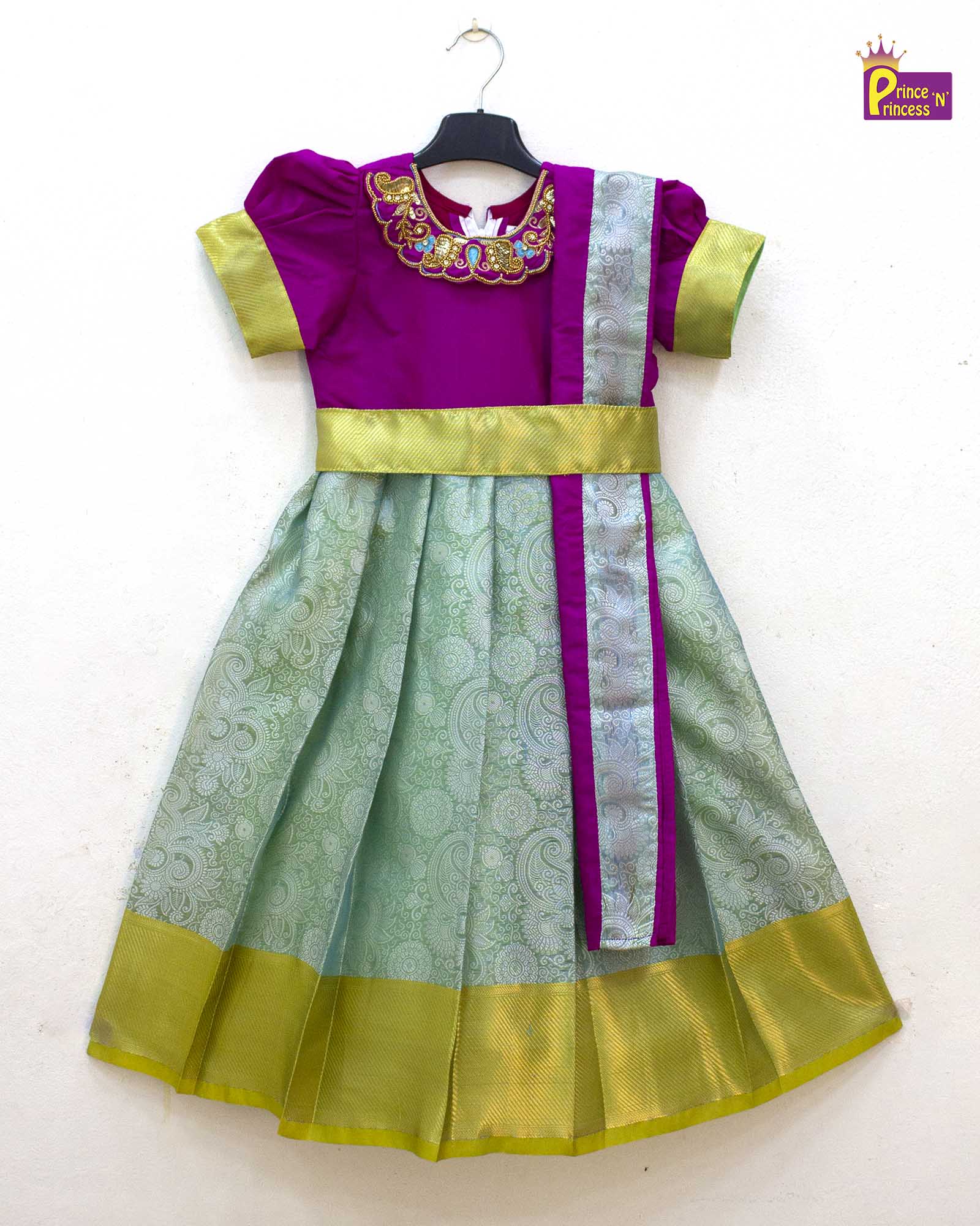 New Kids Magenta Traditional Gown PG589 - Prince N Princess