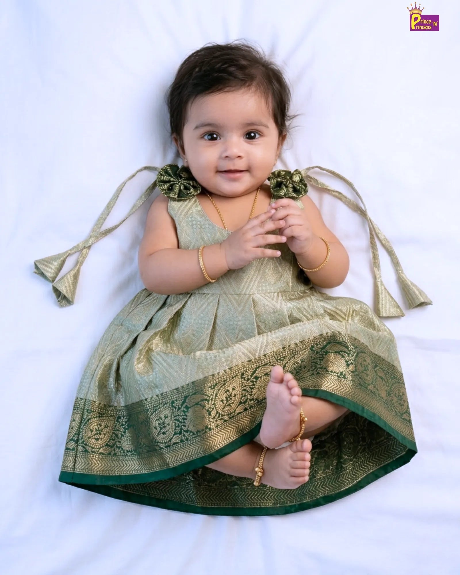 cute newborn traditional dress pattu frock only at princenprincess