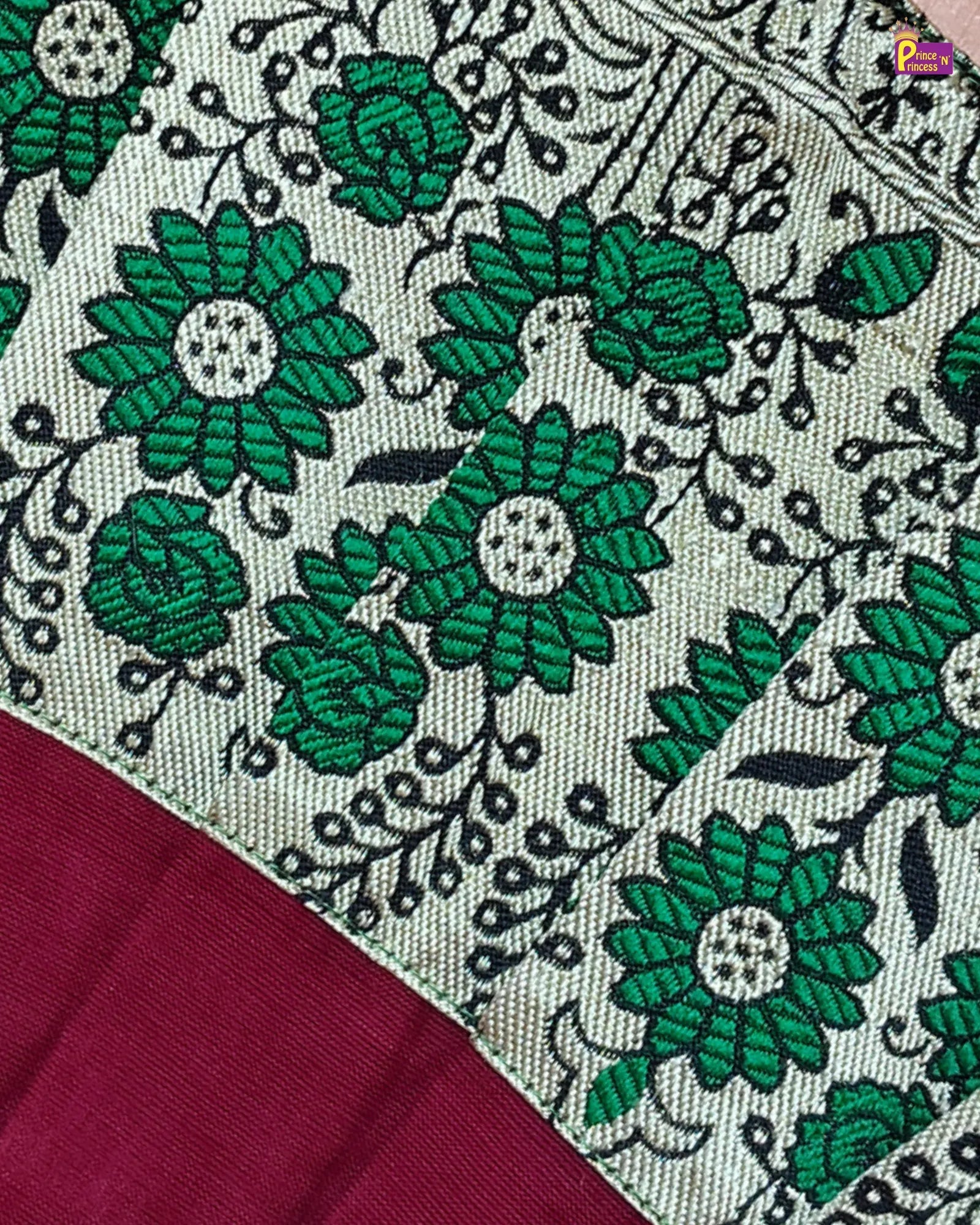 Newborn Baby Girl Maroon Chettinad Cotton Pattu Frock LF2022 for kids festival wear