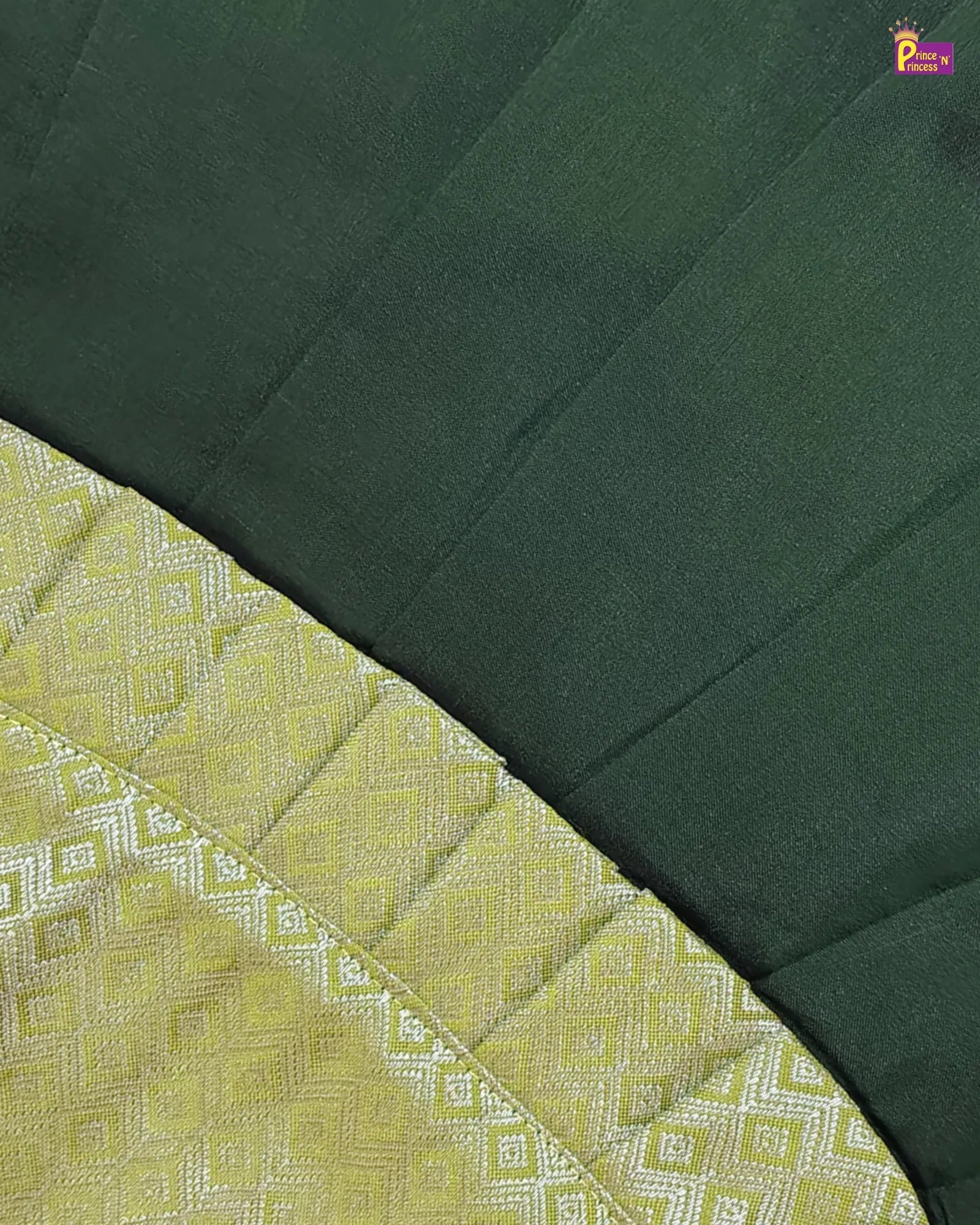 Newborn Baby Girl Olive Green Peplum Pattu Frock – Silver Border Dress LF2002 for kids festival wear