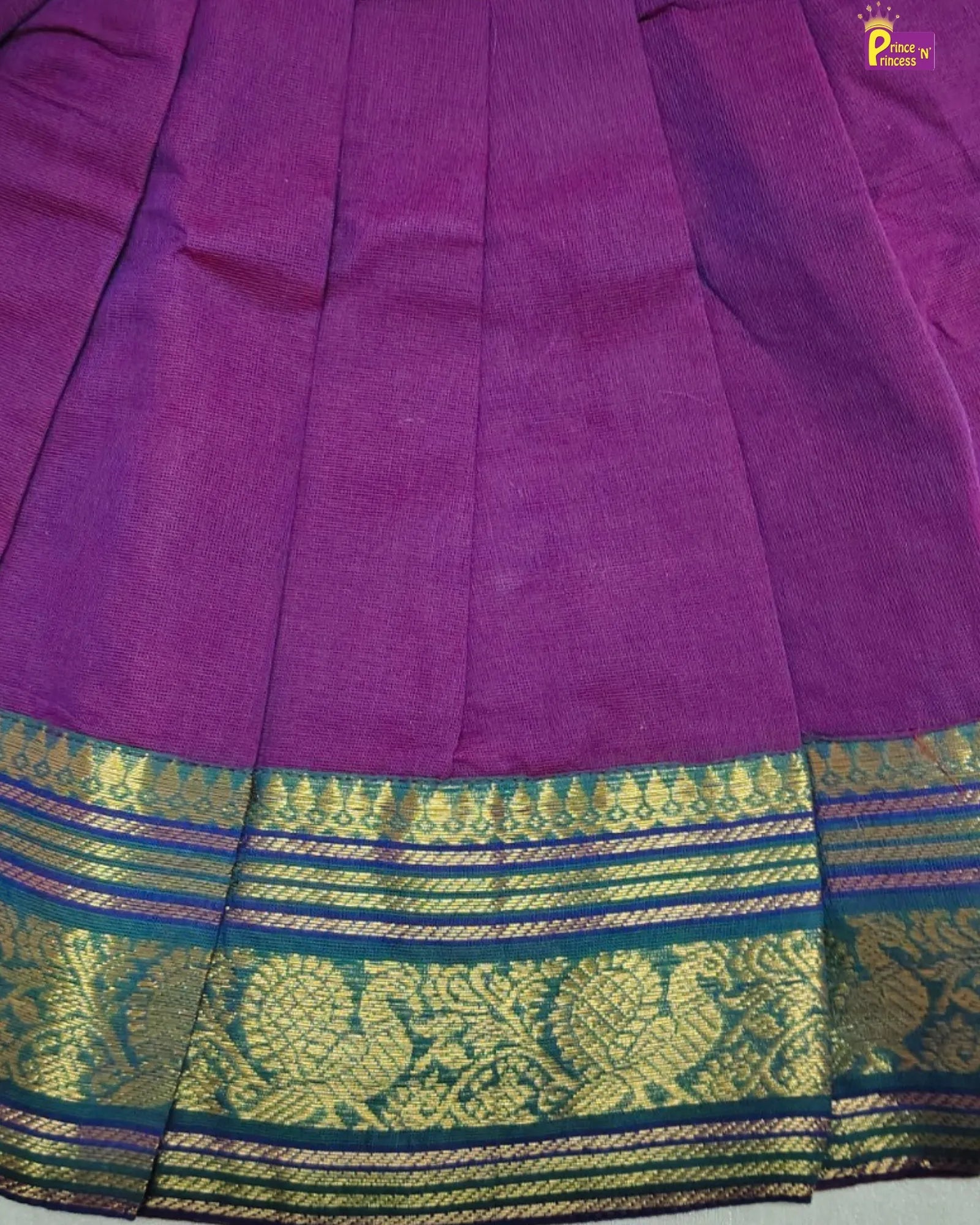 Traditional Banarasi chettinad newborn pattu frock green pink baby festival outfit