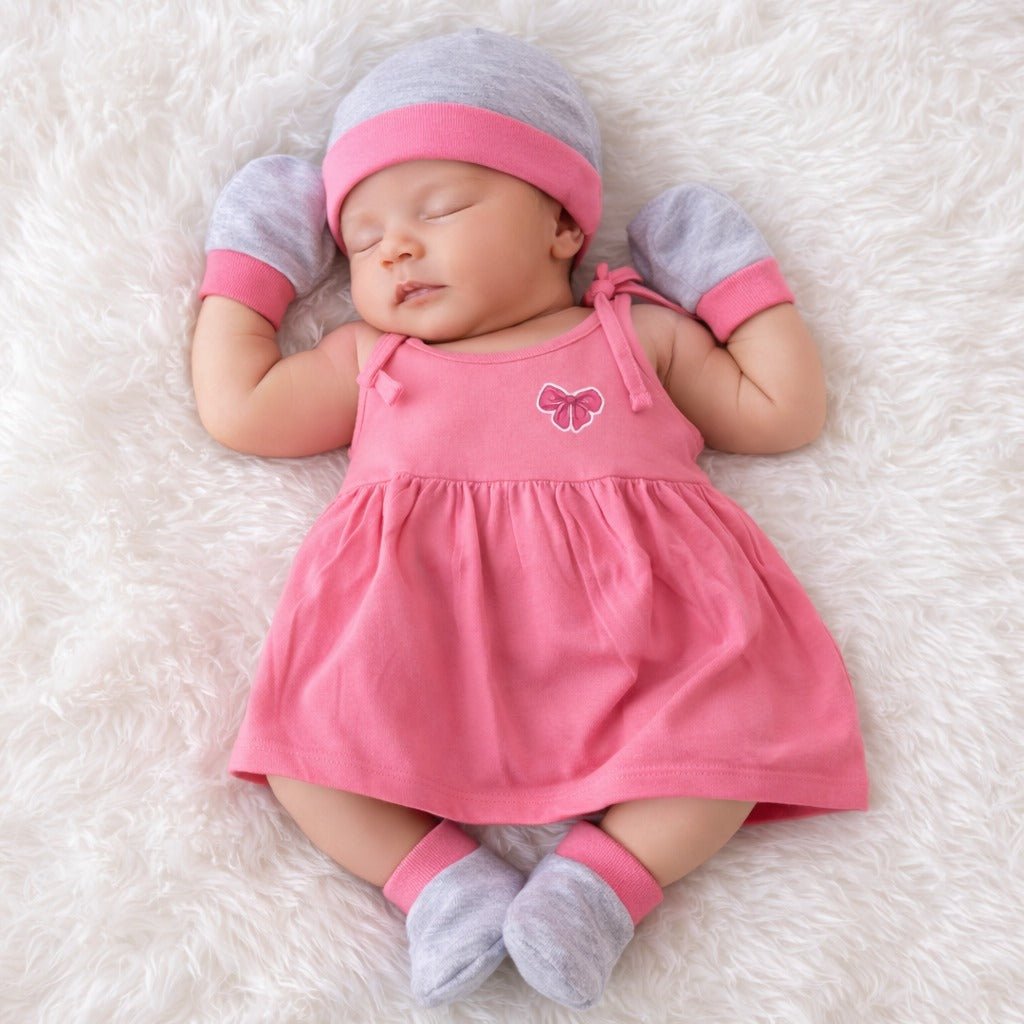 NewBorn Girl Baby GiftBox Set (Baby Pink And Melange) NGB01 - Prince N Princess