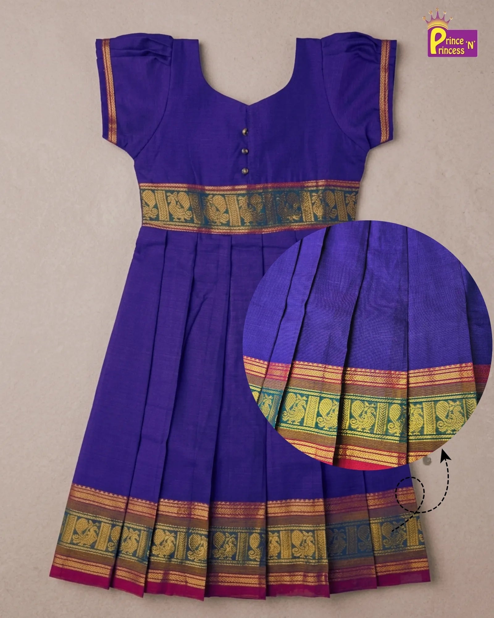 Newborn Girl Banarasi Silk Gift Box Set for Naming Ceremony & First Birthday (0 - 1 Year) - GB - GT001 - Prince N Princess