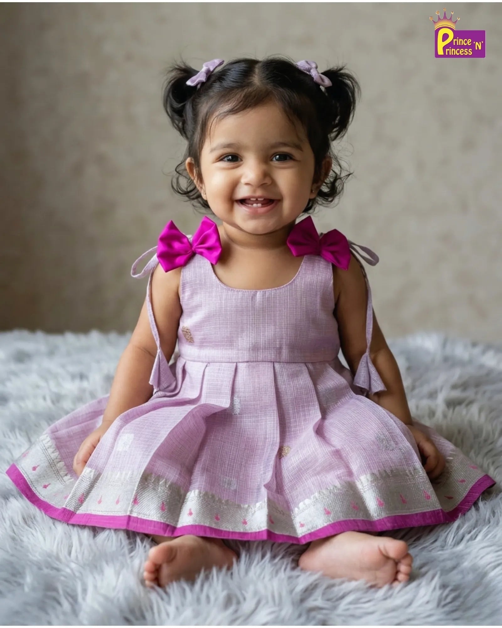 Newborn Girl Banarasi Silk Gift Box Set for Naming Ceremony & First Birthday (0 - 1 Year) - GB - GT001 - Prince N Princess