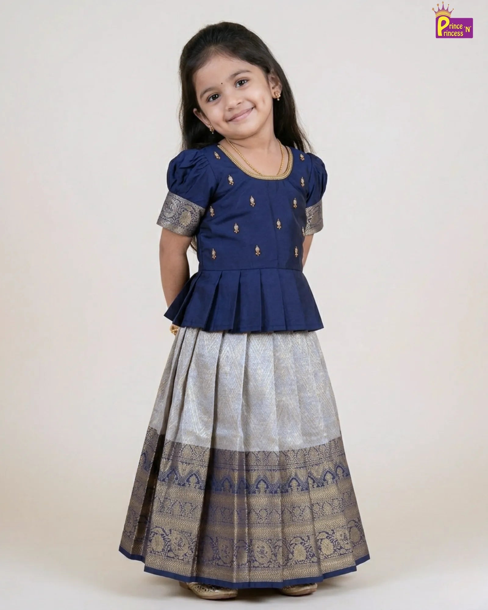 enjoying while wear this comfort pattu pavadai