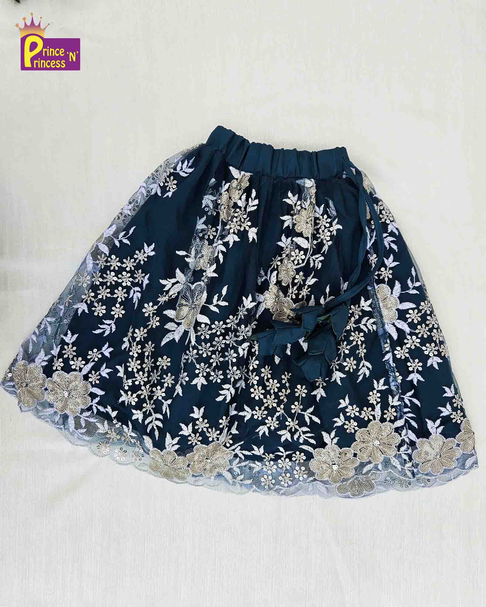 Peacock Blue emproidery ethnic Lehenga Choli LC221 - Prince N Princess