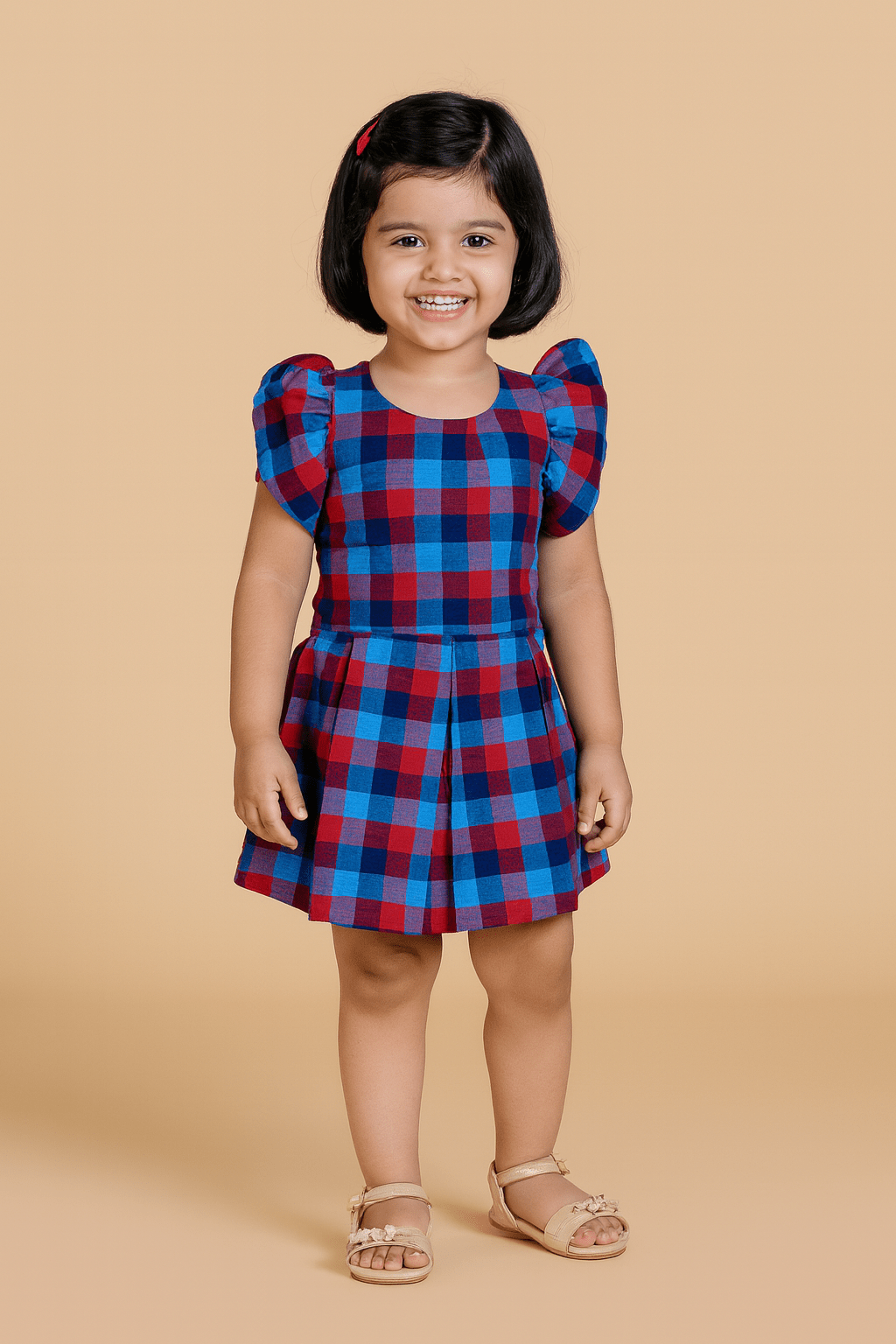 Prince N Princess Blue Cotton Frock CF247 - Prince N Princess