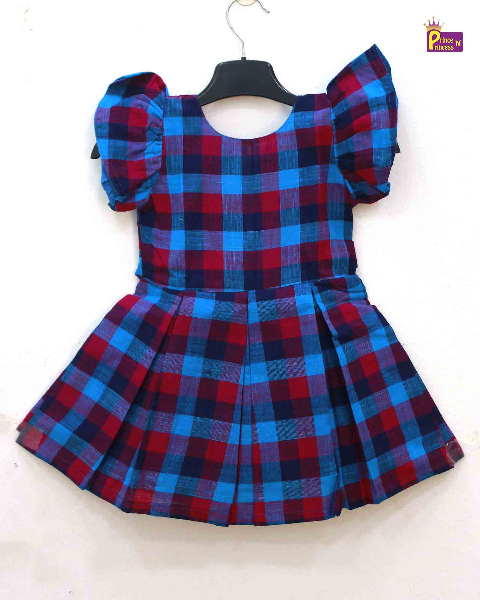 Prince N Princess Blue Cotton Frock CF247 - Prince N Princess