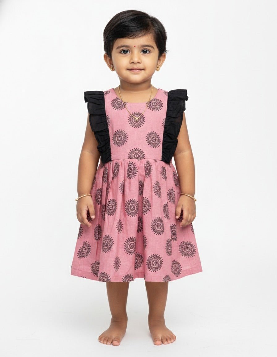 Prince N Princess Pink Cotton Frock CF197 - Prince N Princess