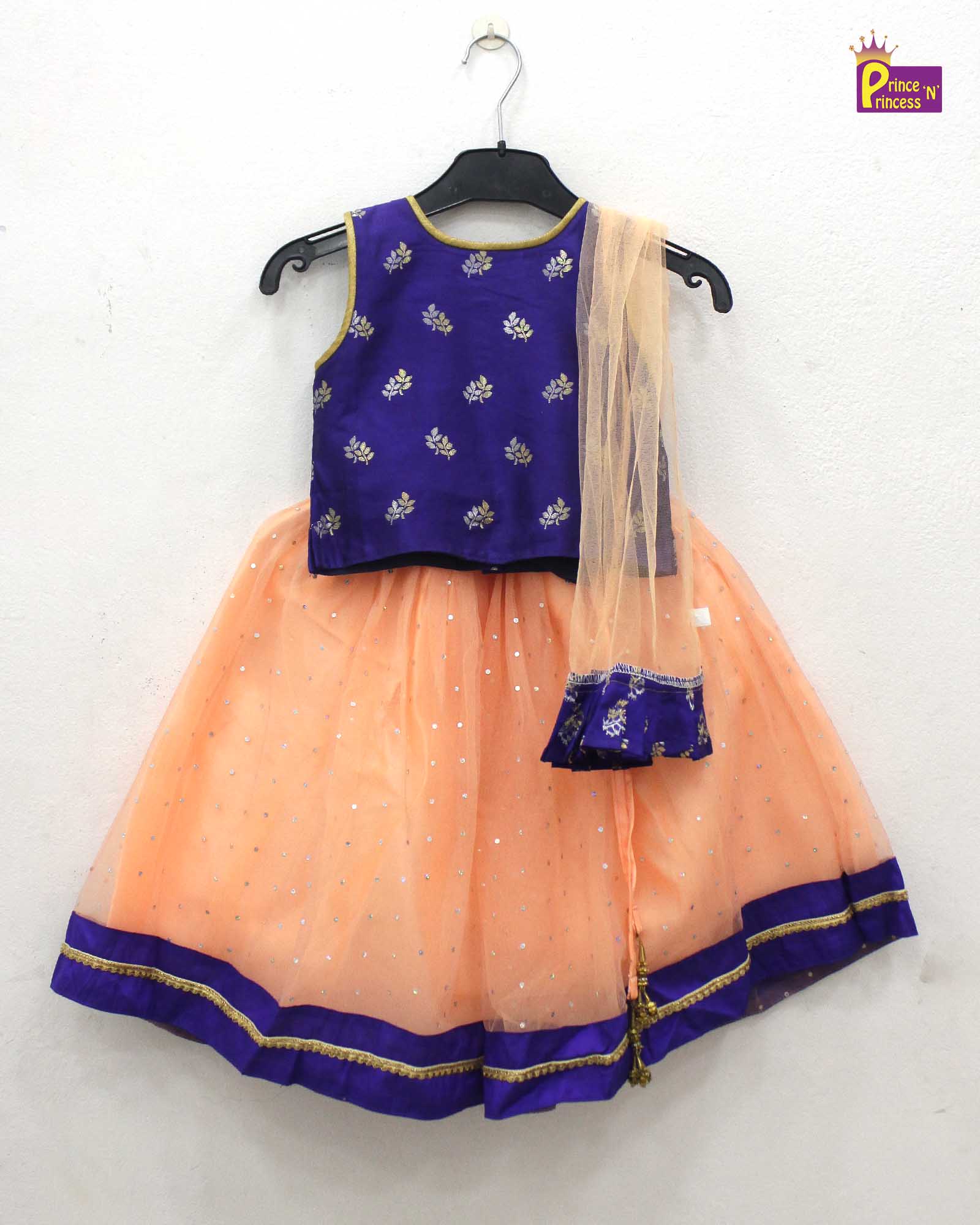 Purple Peach Lehenga Choli LC087 - Prince N Princess
