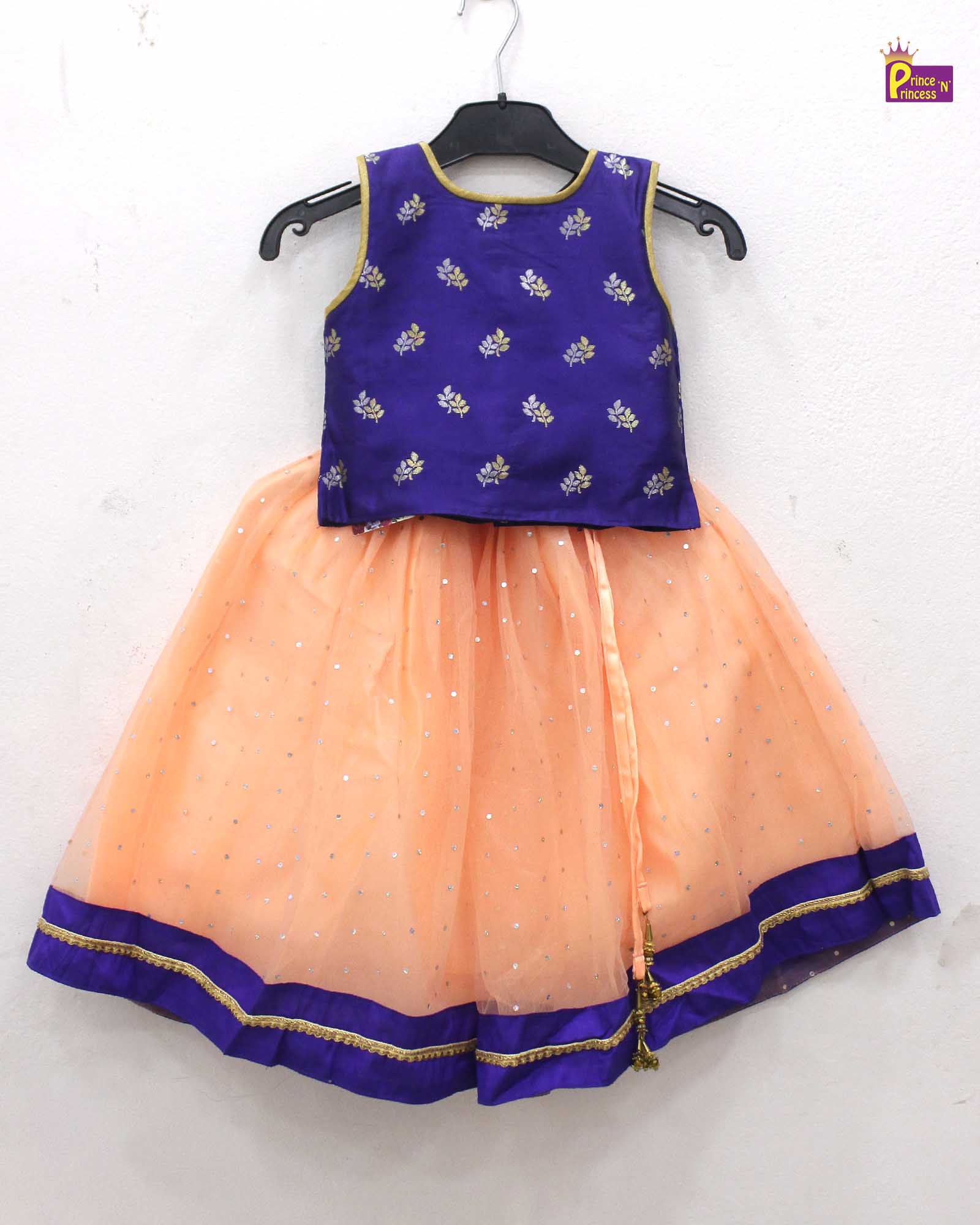 Purple Peach Lehenga Choli LC087 - Prince N Princess