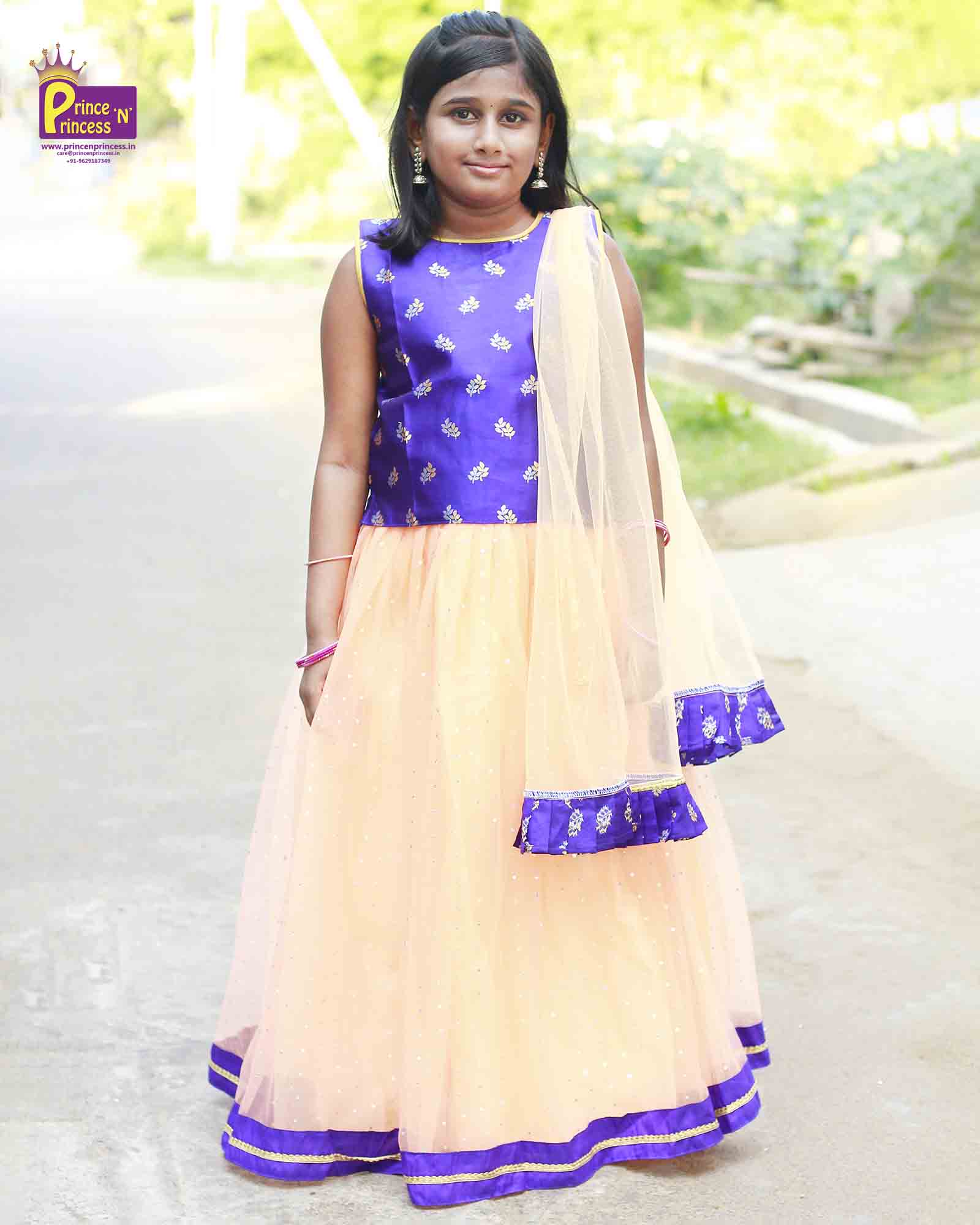 Purple Peach Lehenga Choli LC087 - Prince N Princess