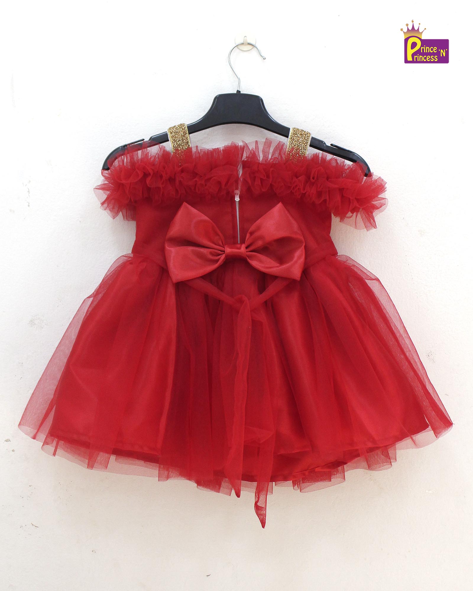 Red Kids Birthday Frock LDF363 - Prince N Princess