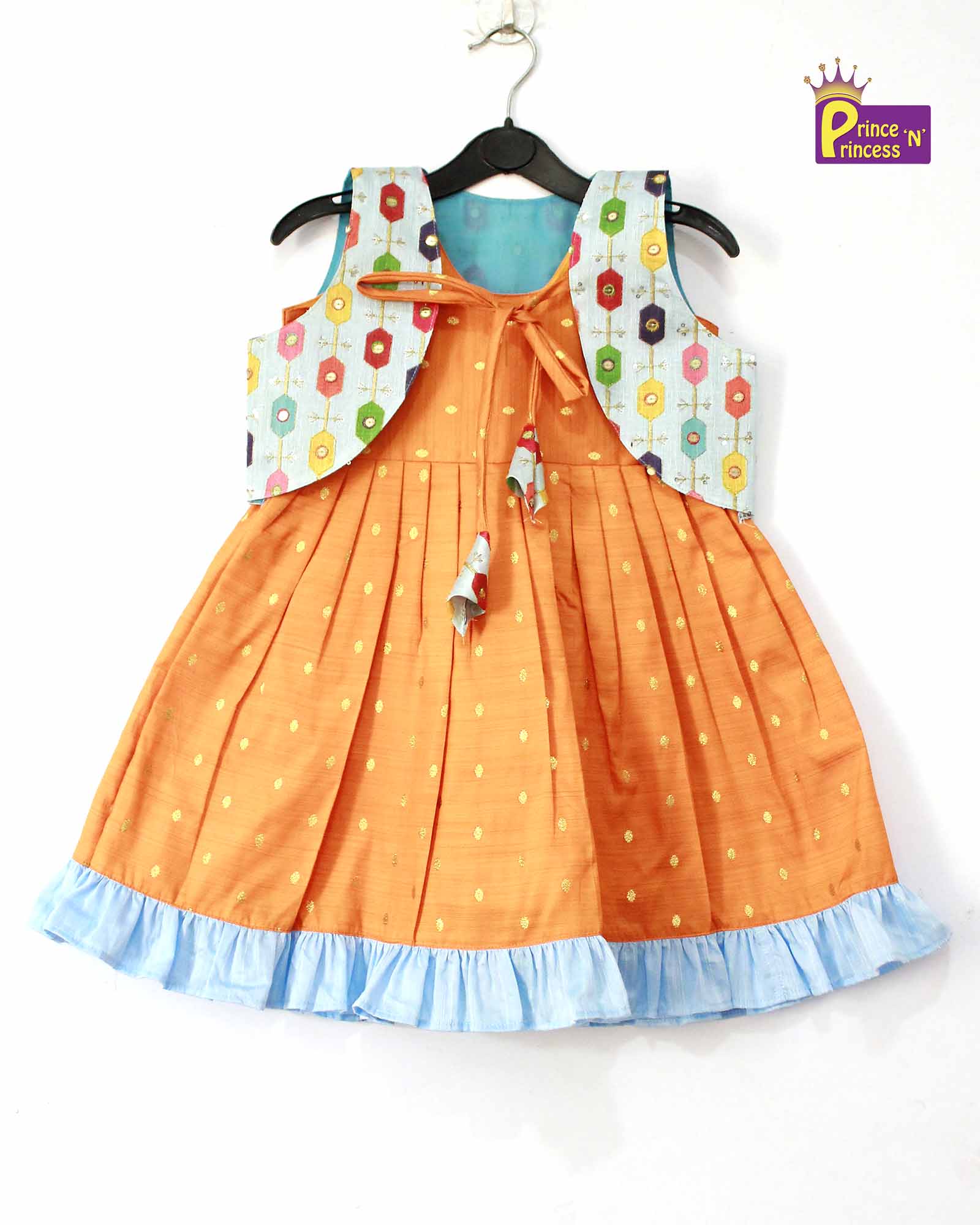 Traditional Orange Coat Gown LDF138 - Prince N Princess