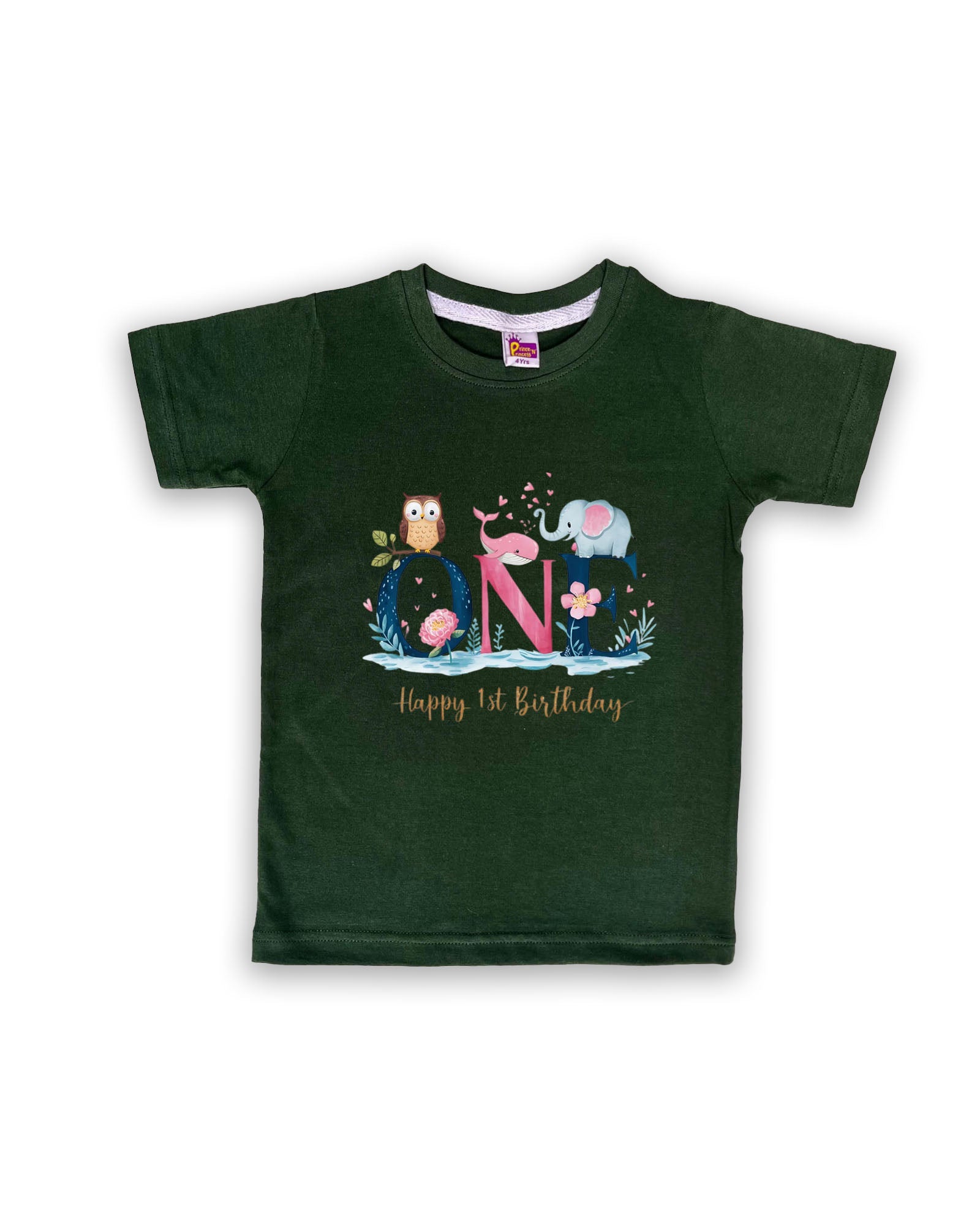 Baby Unisex Green Tshirt (Full Sleeve only Tshirt) | Baby Outfit | NPT147 - Prince N Princess