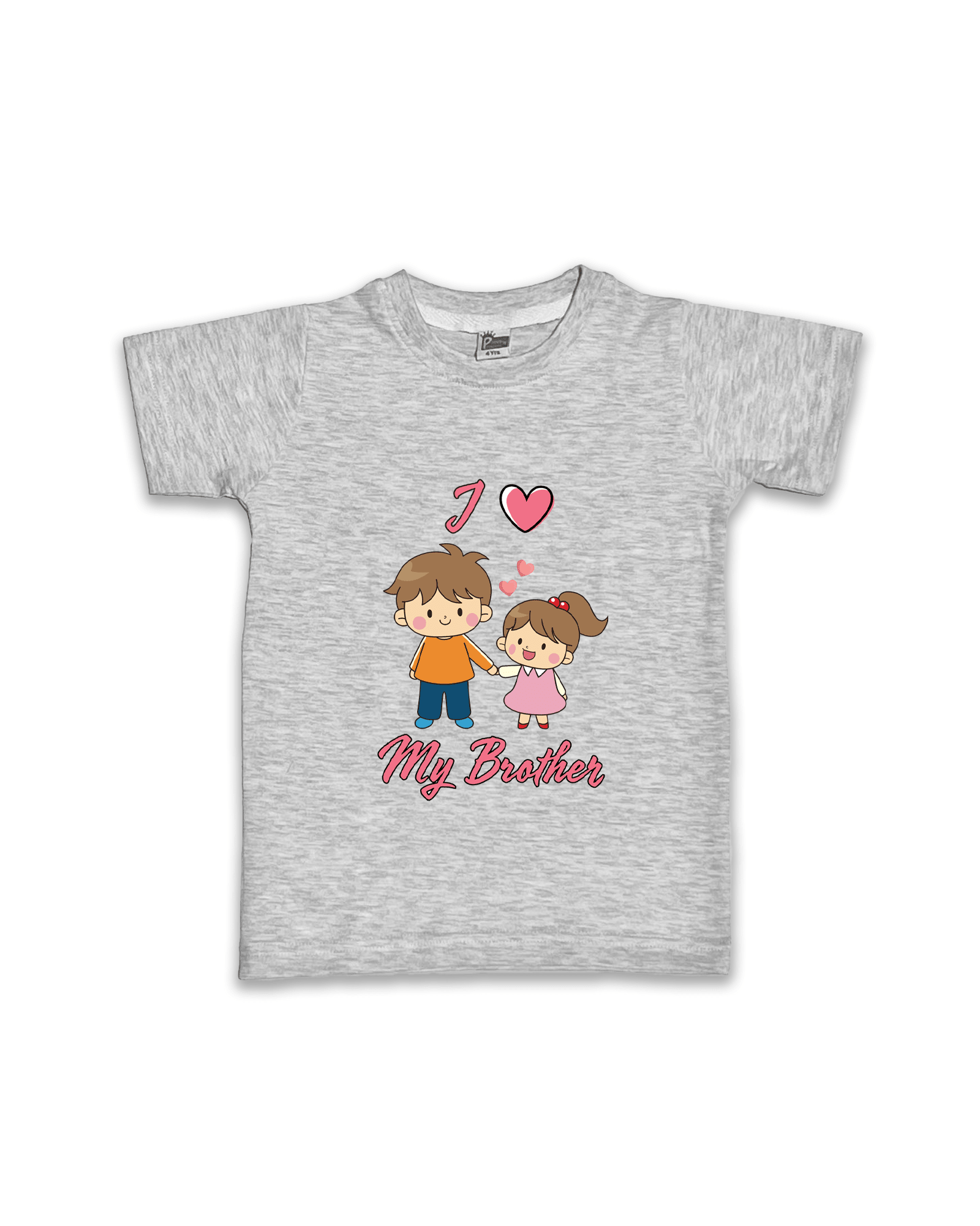 Unisex T-Shirts Half Sleeve (Melange) FTS047 - Prince N Princess
