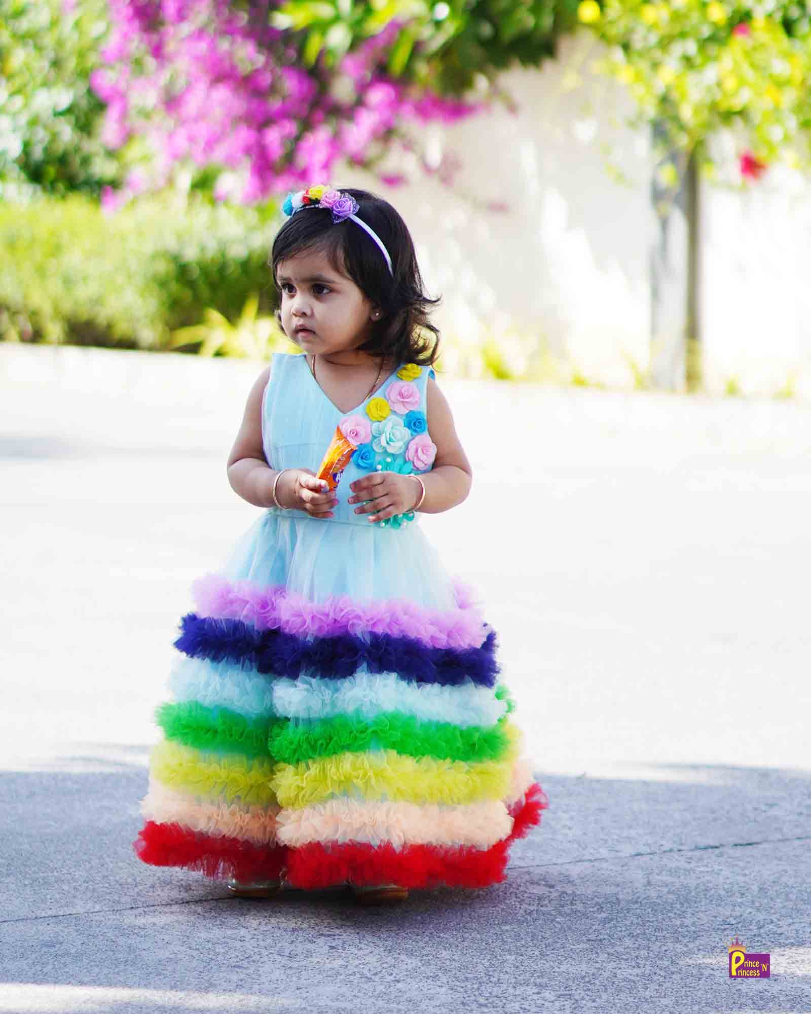 Buy Layered Party Wear Frock Dress For Kids – Mumkins