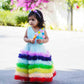 Kids Grand Rainbow Birthday Prince N Princess Party Gown BG071