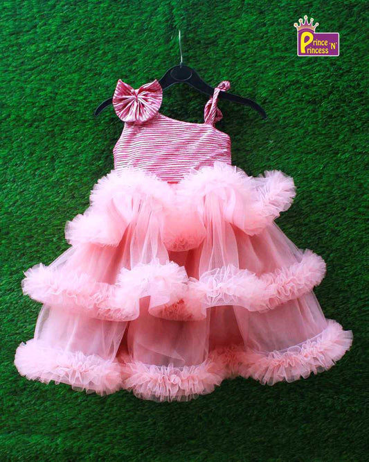 Kids Pink Grand Birthday Gown BG097