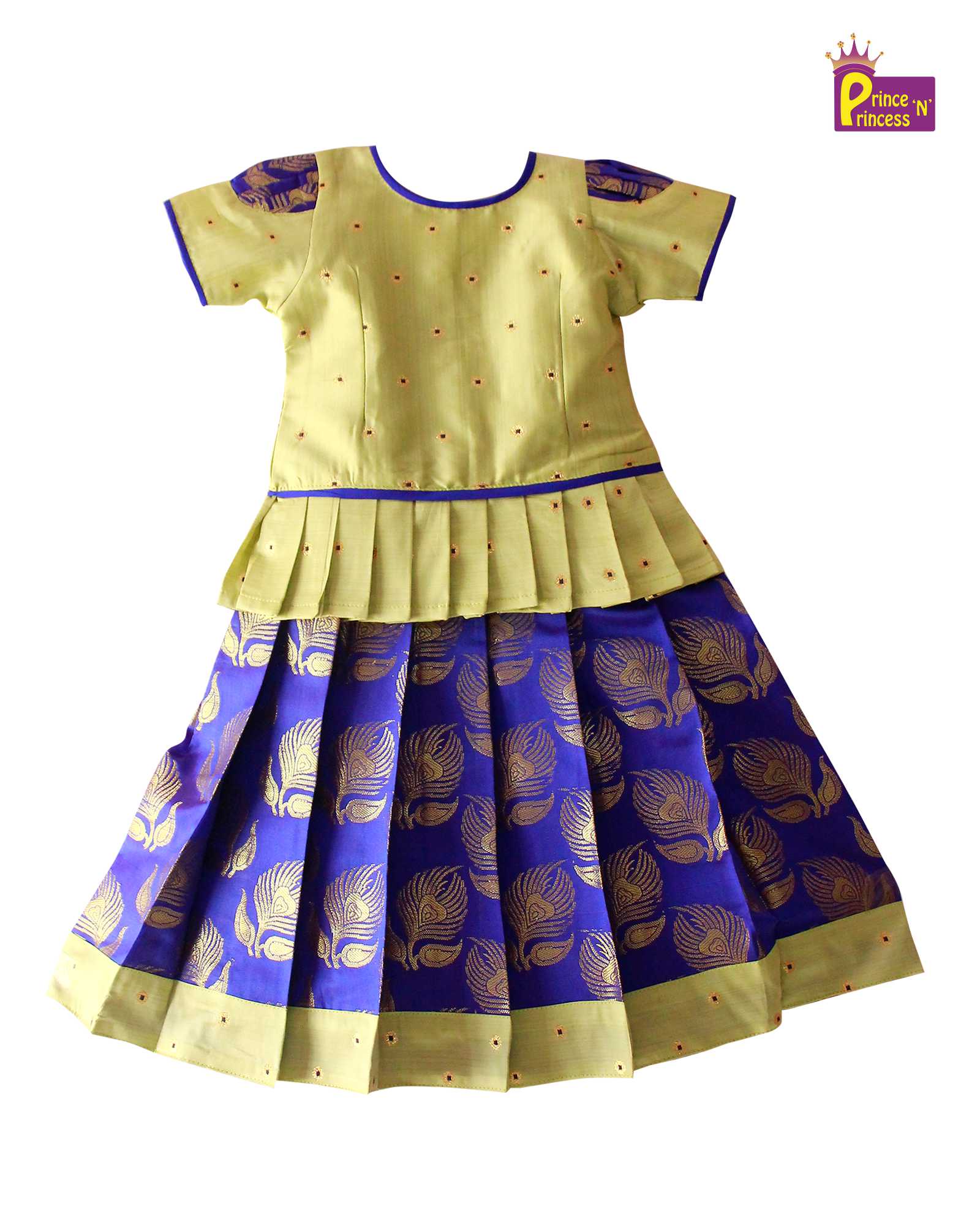 Pure silk ready to wear pattu pavadai 3 to 4 years – www.kosigam.com
